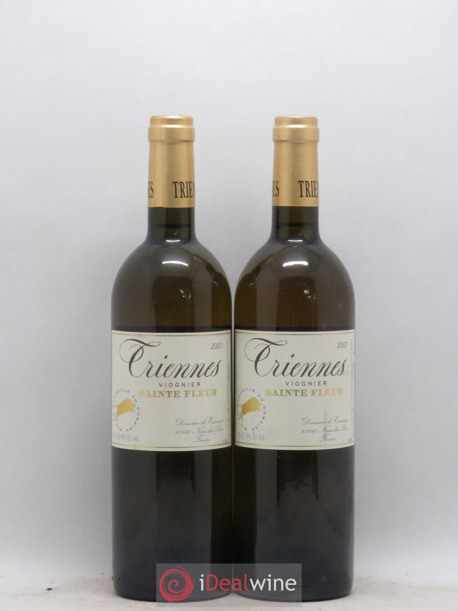 Var Sainte Fleur Viognier Triennes (Domaine) 2007 - Lot de 2 bouteilles - 0