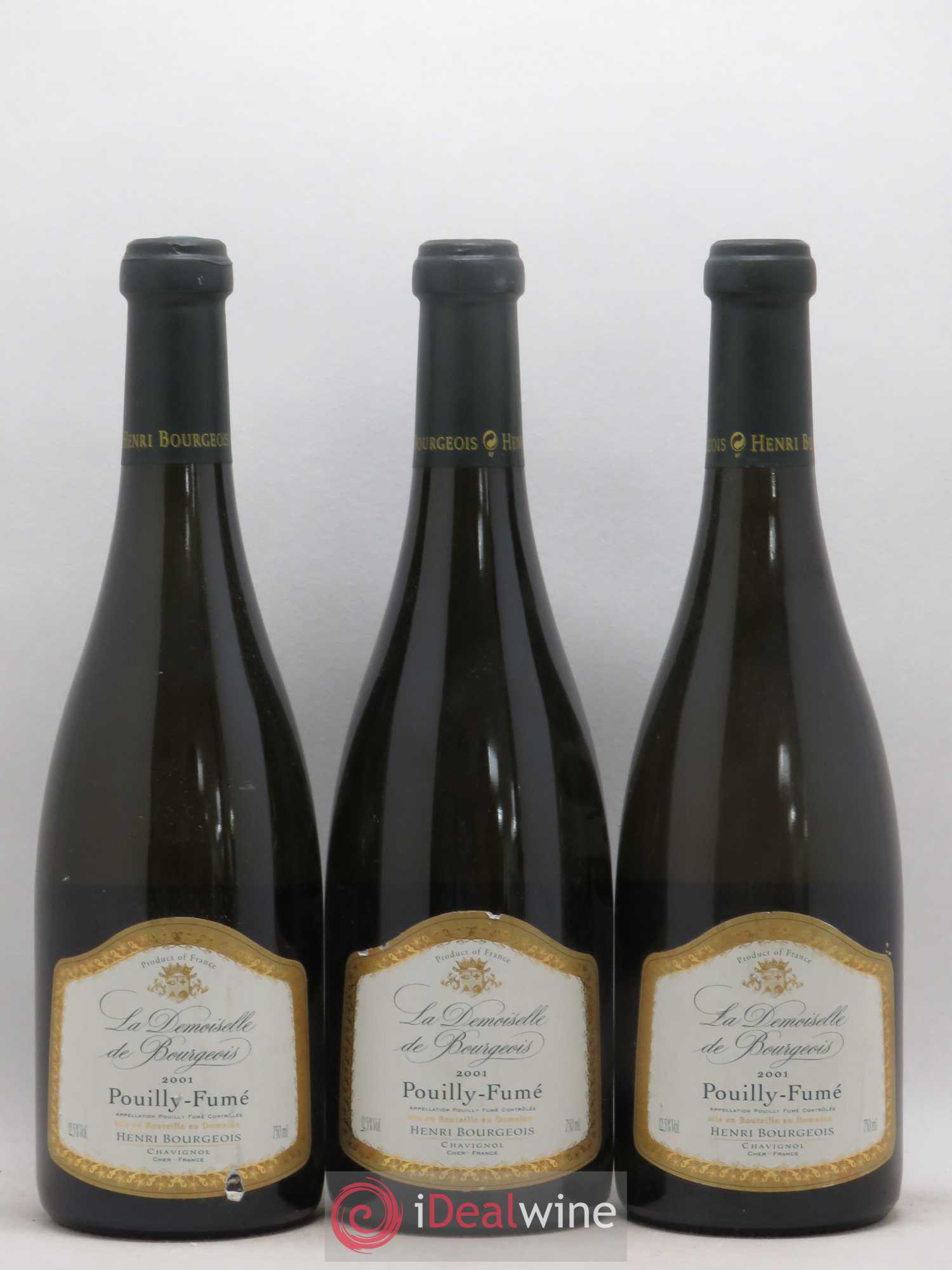 Pouilly-Fumé Domaine Bourgeois Demoiselle 2001 - Posten von 3 Flaschen - 0