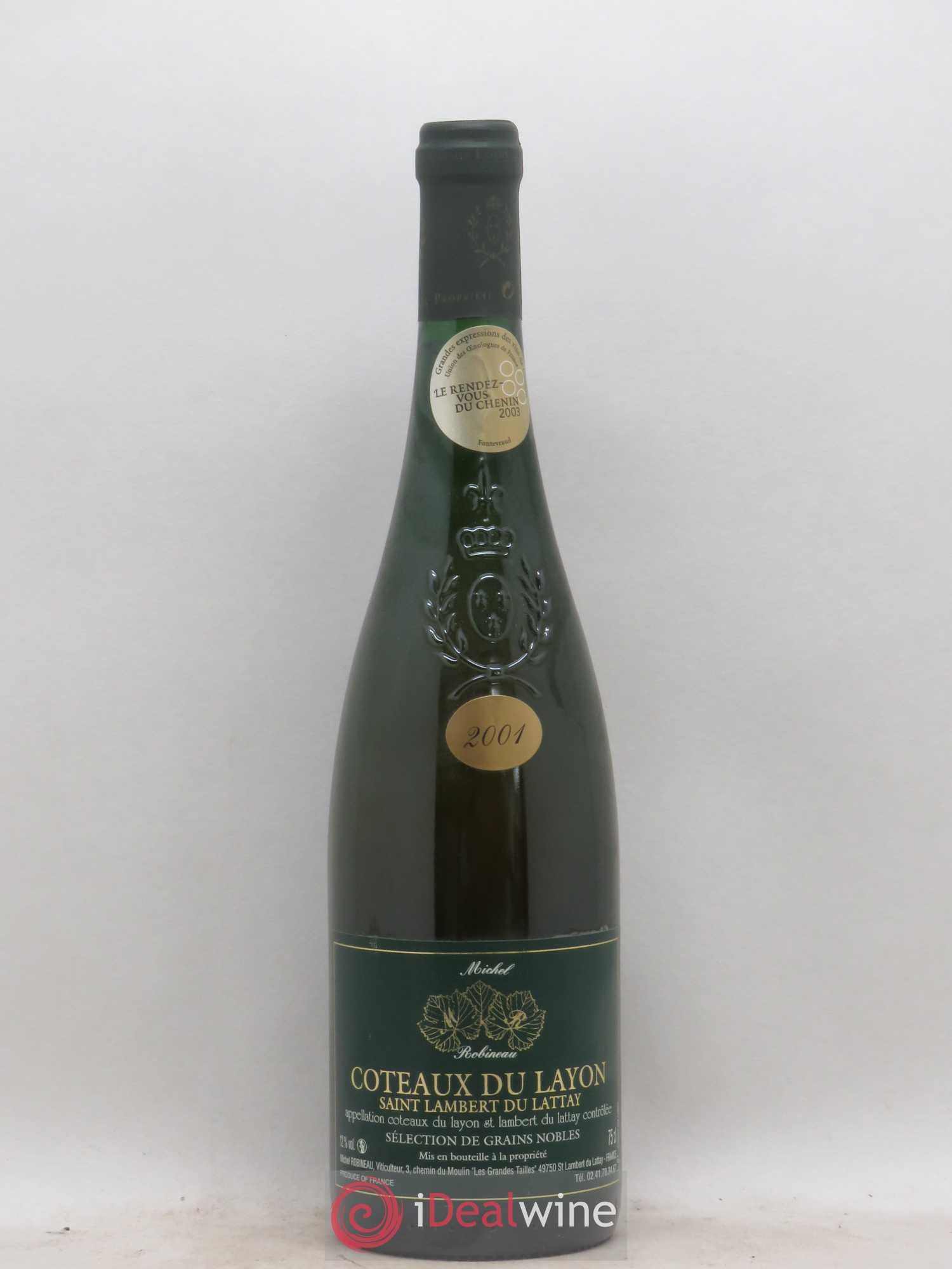 Coteaux du Layon Domaine Robineau Saint Lambert du Lattay Sélection de grains nobles 2001 - Lotto di 1 bottiglia - 0