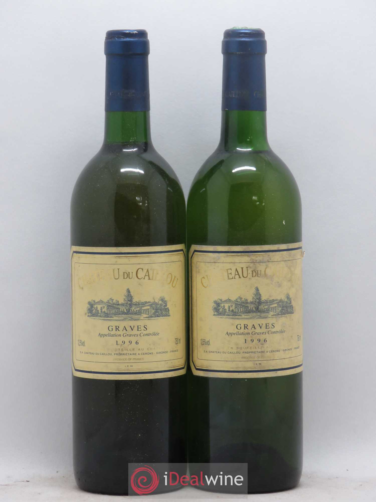 Château du Caillou 1996 - Lot de 2 bouteilles - 0
