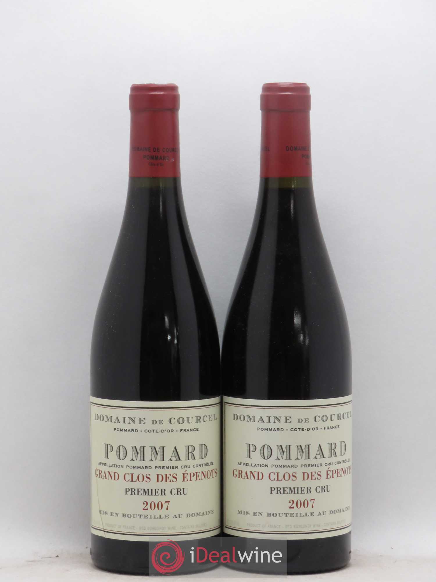 Pommard 1er Cru Grand Clos des Epenots de Courcel (Domaine) 2007 - Lot de 2 bouteilles - 0