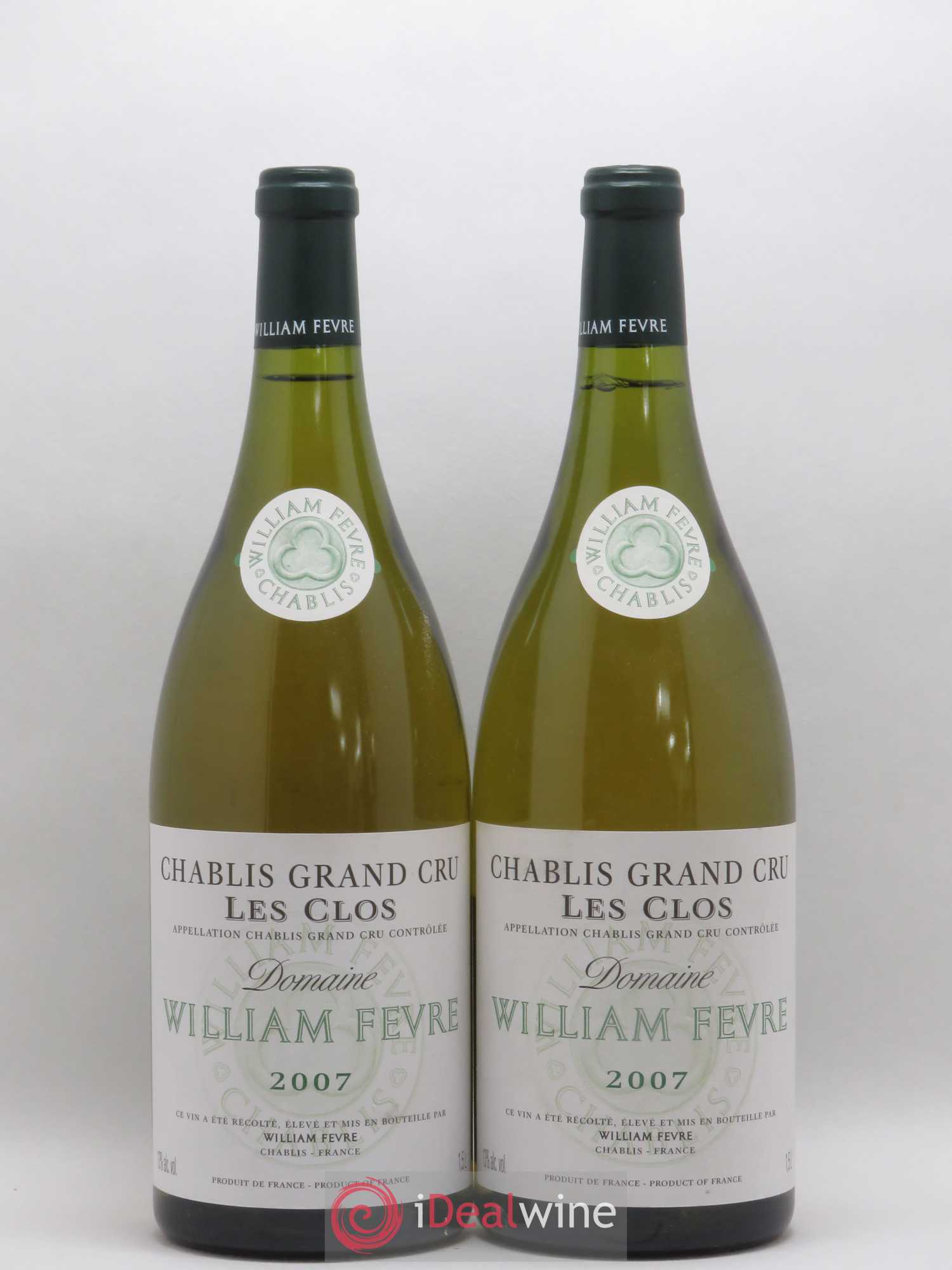 Chablis Grand Cru Les Clos William Fèvre 2007 - Posten von 2 Magnum - 0