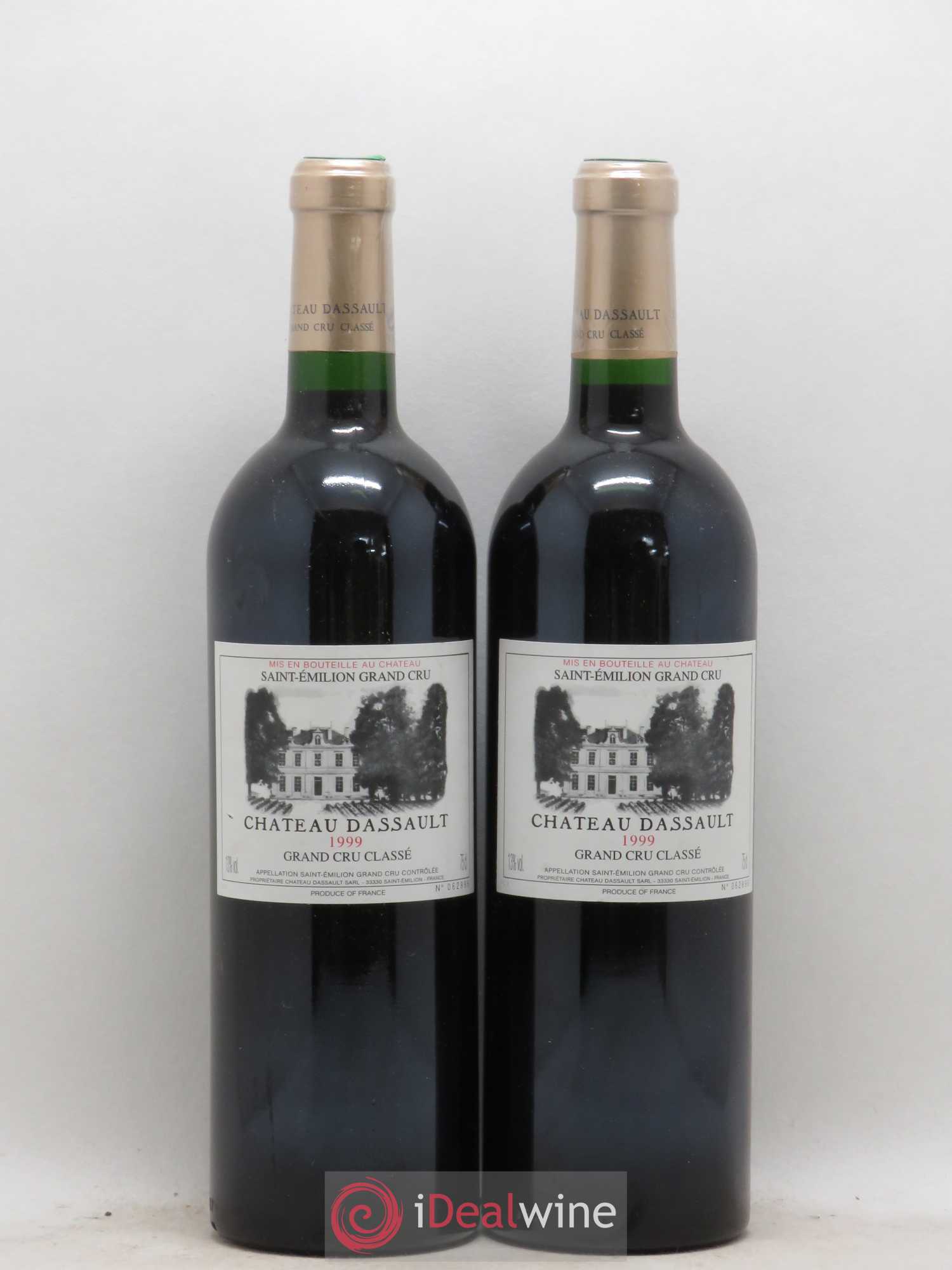 Château Dassault Grand Cru Classé 1999 - Lot de 2 bouteilles - 0