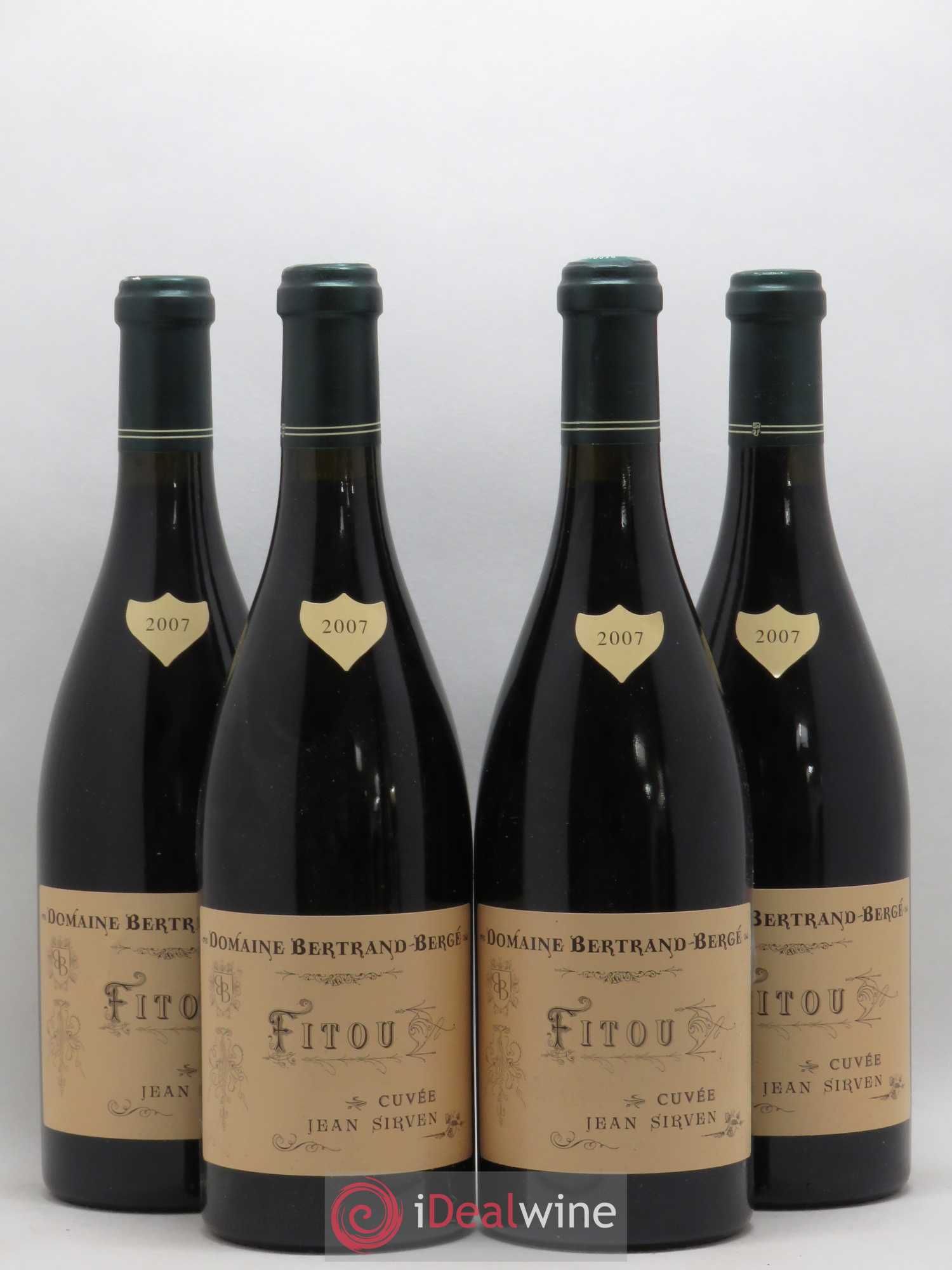 Fitou Jean Sirven Bertrand Berge 2007 - Lot de 4 bouteilles - 0