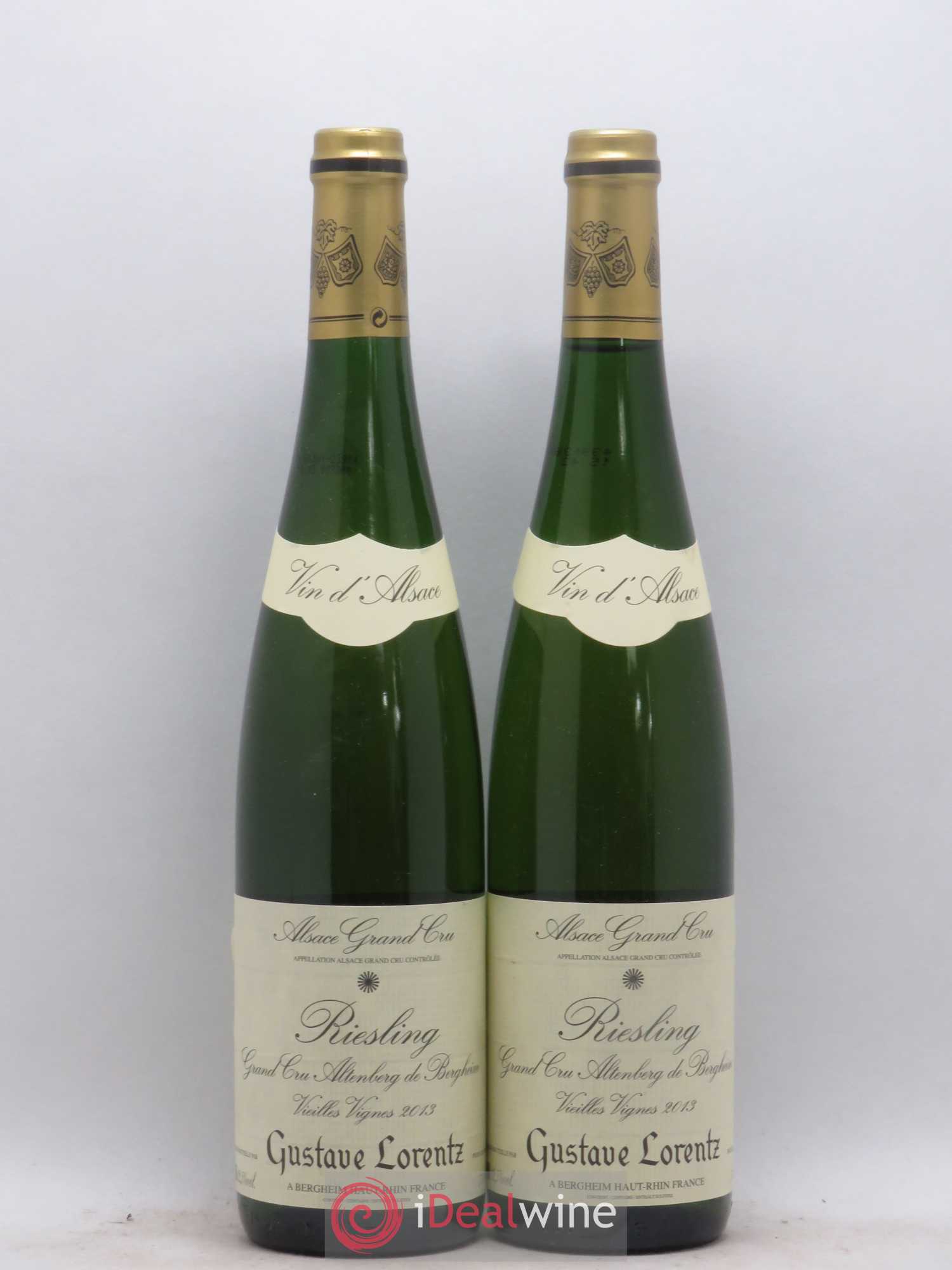 Riesling Grand Cru Altenberg de Bergheim Vieilles vignes Gustave Lorentz 2013 - Posten von 2 Flaschen - 0
