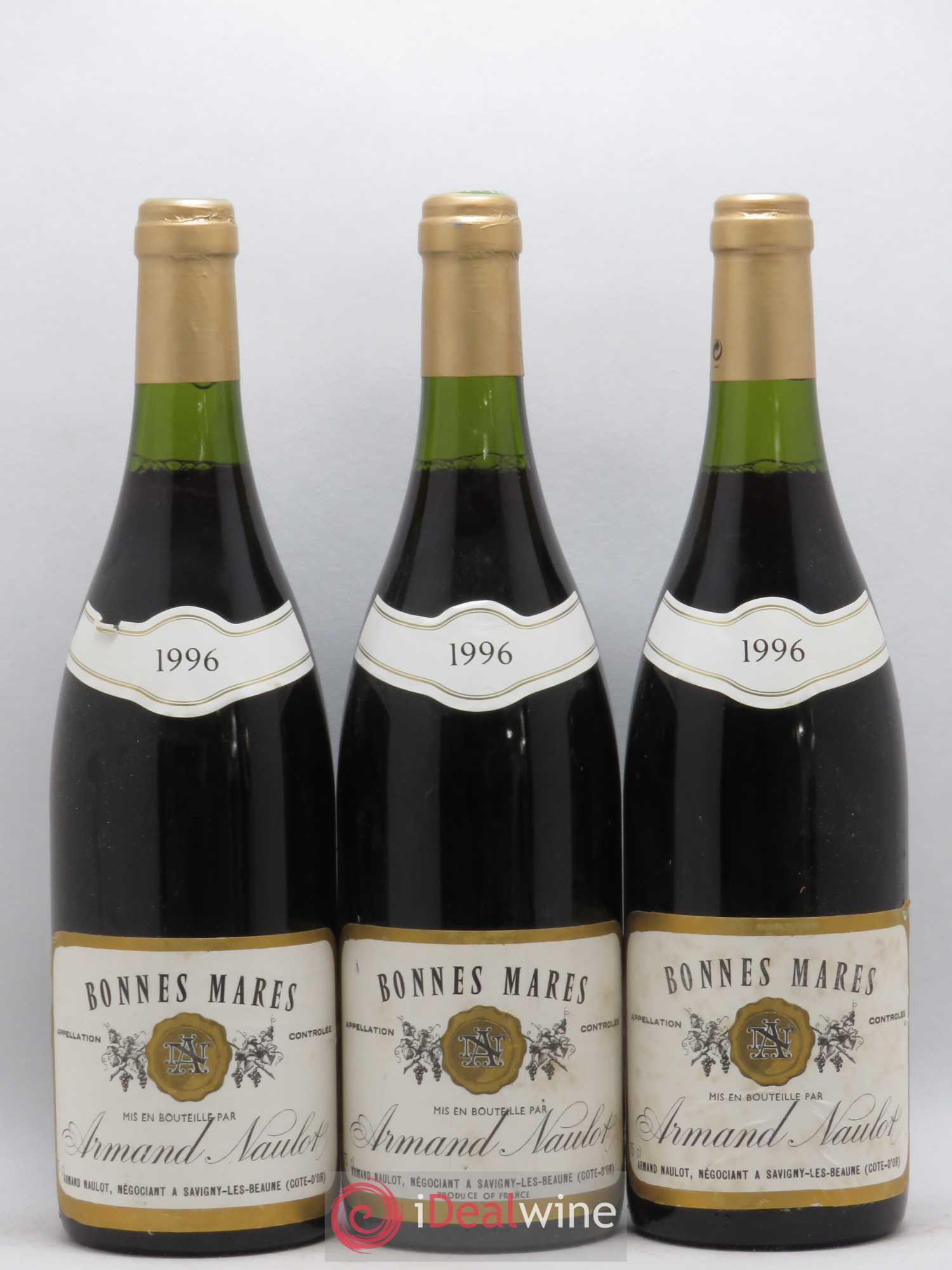 Bonnes-Mares Grand Cru Armand Naulot 1996 - Lot de 3 bouteilles - 0