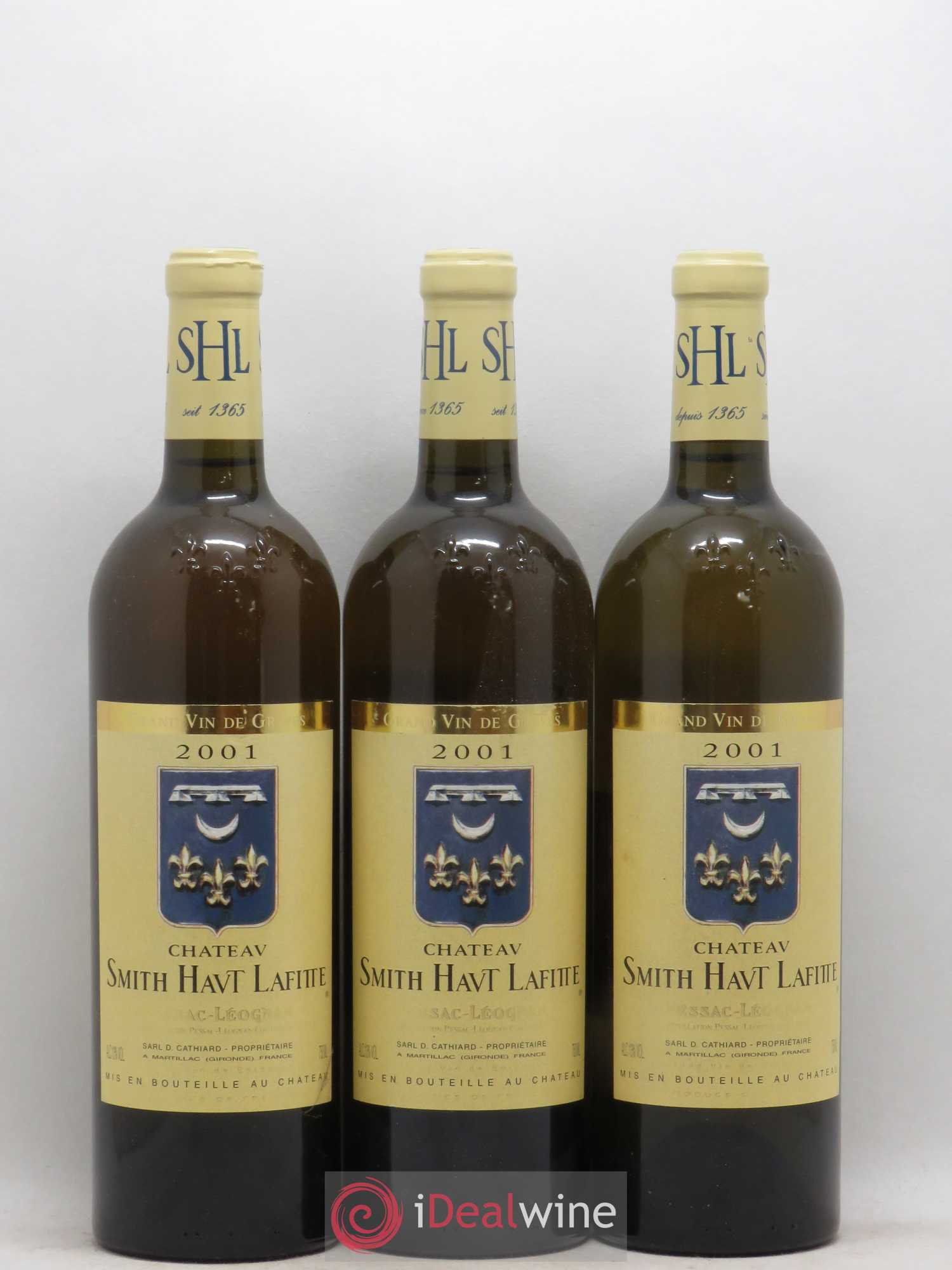 Château Smith Haut Lafitte 2001 - Lot de 3 bouteilles - 0