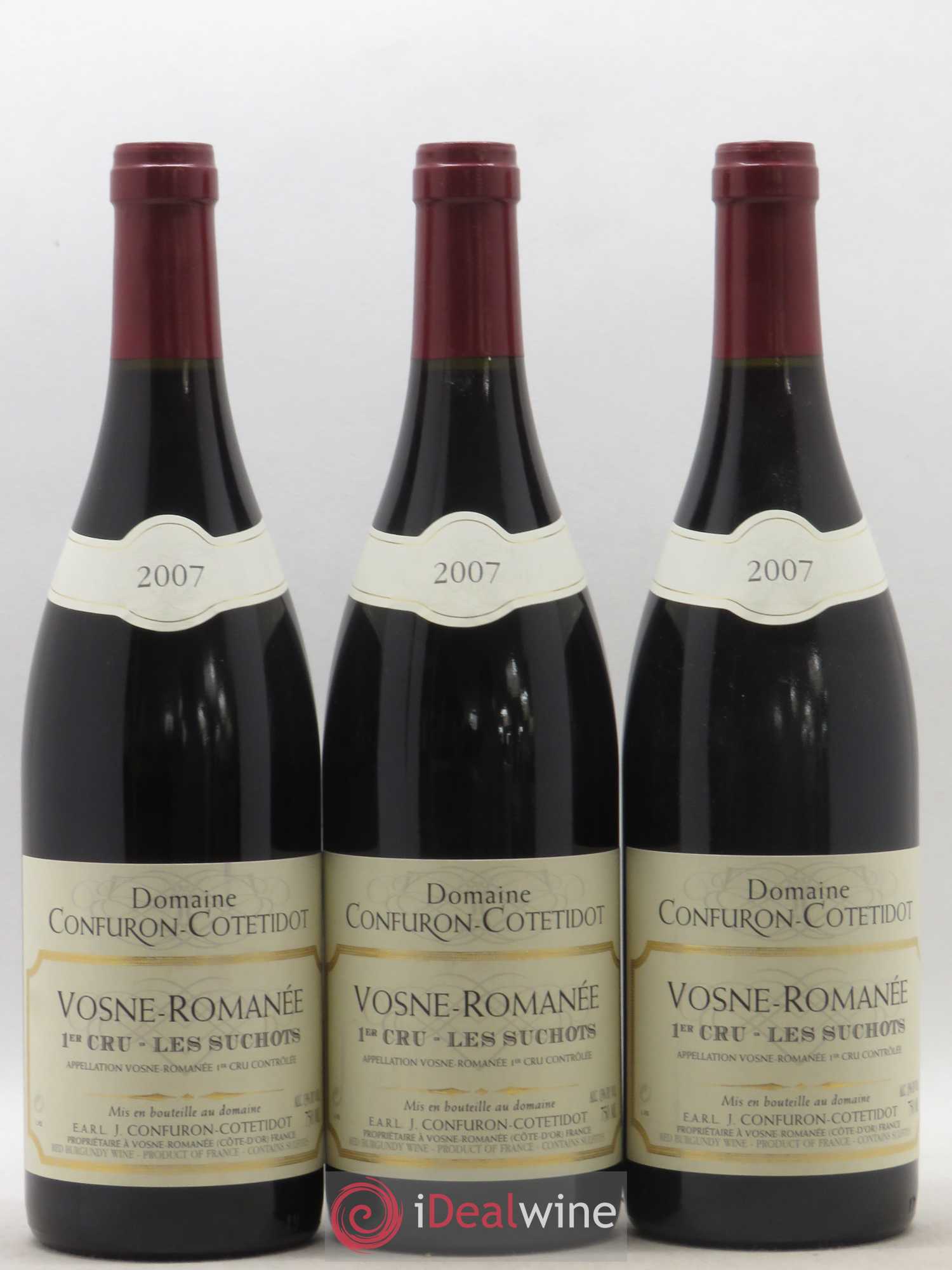 Vosne-Romanée 1er Cru Les Suchots Confuron-Cotetidot 2007 - Lot de 3 bouteilles - 0