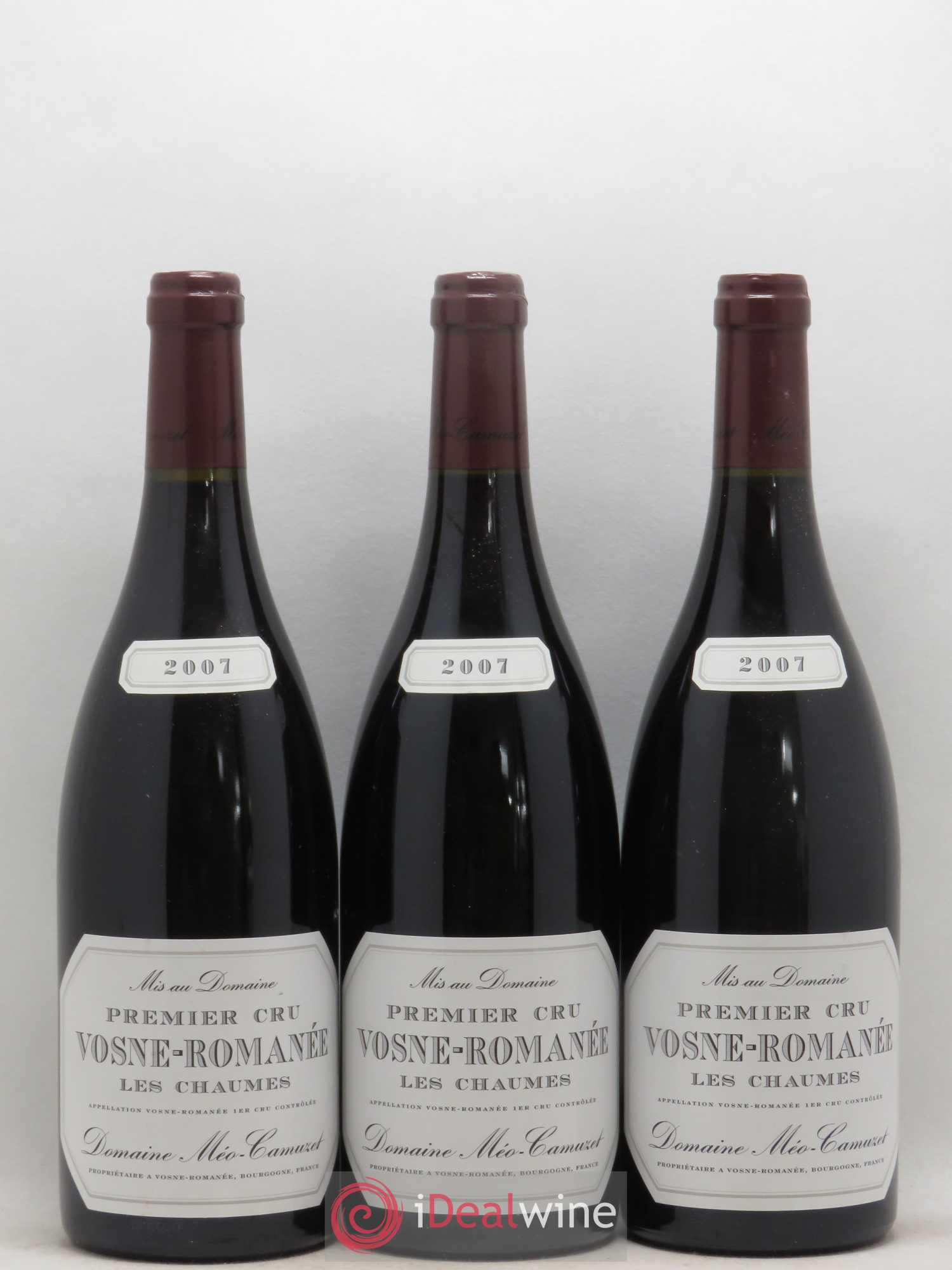 Vosne-Romanée 1er Cru Les Chaumes Méo-Camuzet (Domaine) 2007 - Lot de 3 bouteilles - 0