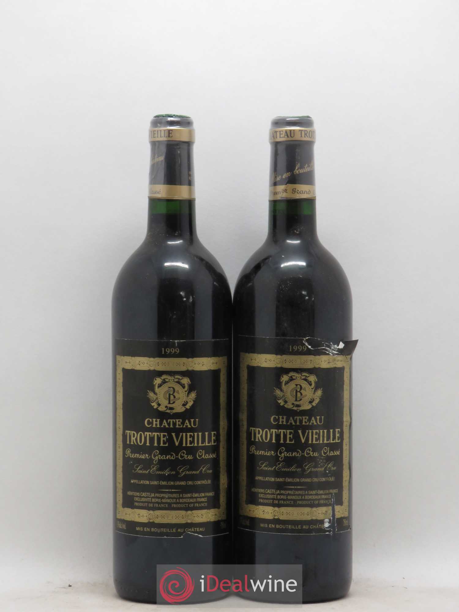 Château Trotte Vieille 1er Grand Cru Classé B 1999 - Lot de 2 bouteilles - 0