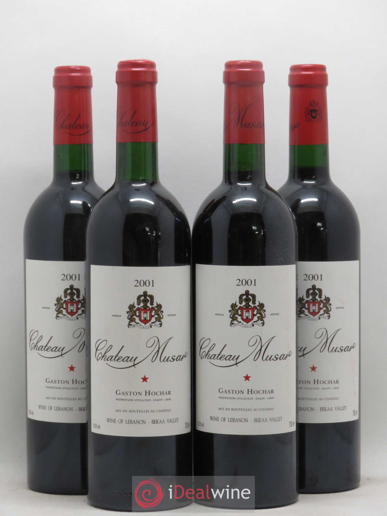 Château Musar Serge Hochar 2001 - Lot de 4 bouteilles - 0