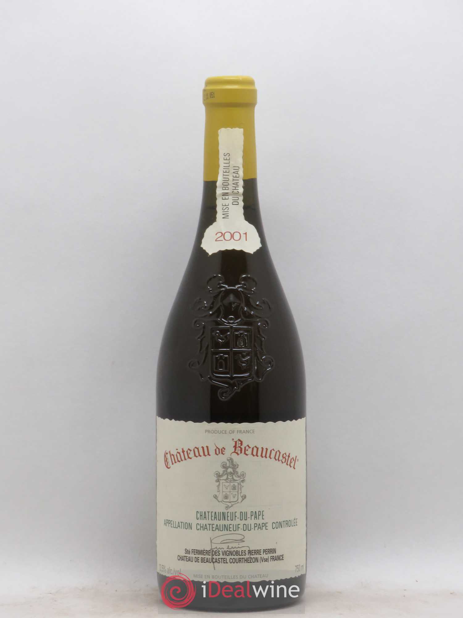 Châteauneuf-du-Pape Château de Beaucastel Famille Perrin 2001 - Lot de 1 bouteille - 0