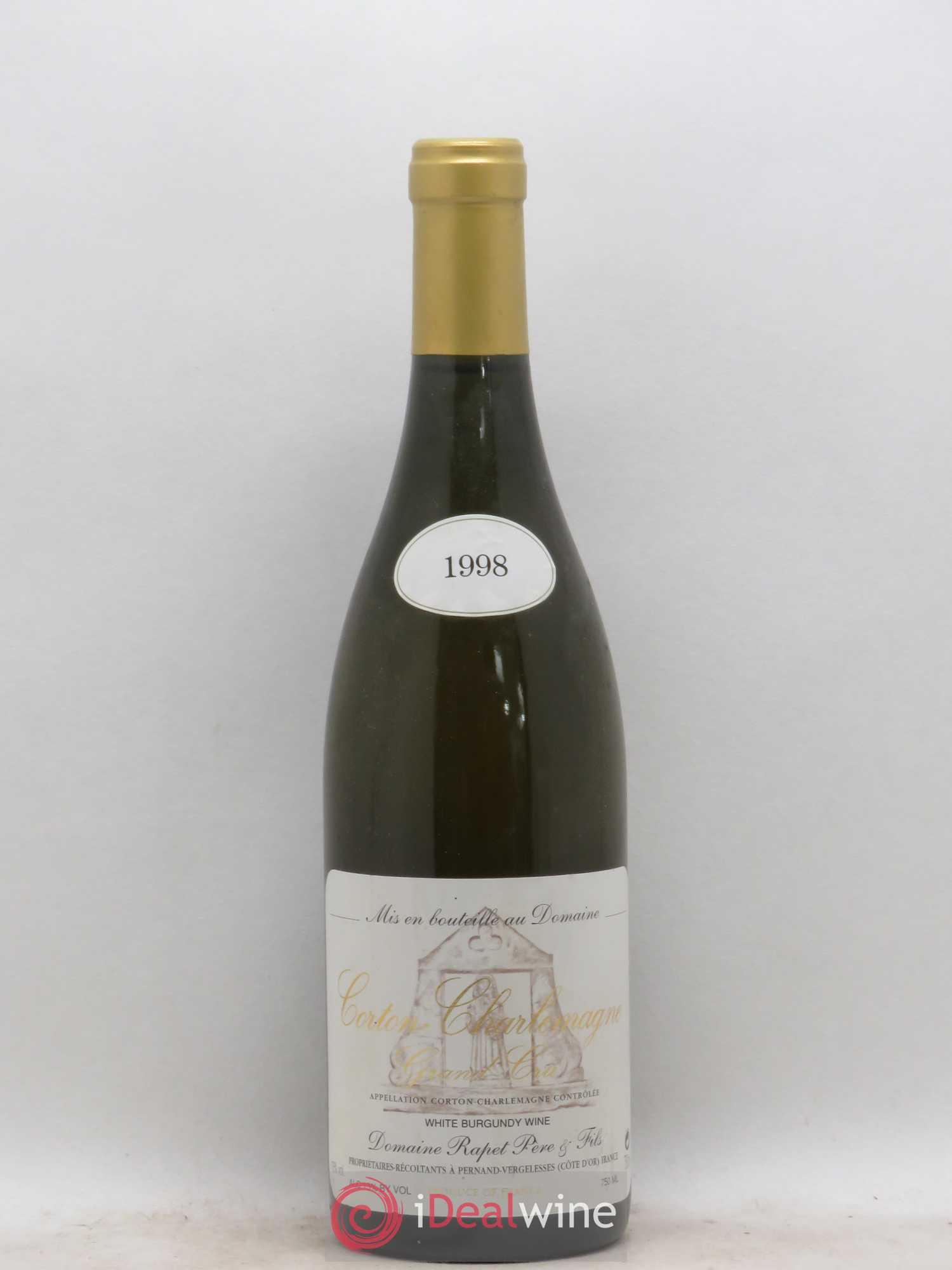 Corton-Charlemagne Grand Cru Rapet Père & Fils 1998 - Lot de 1 bouteille - 0