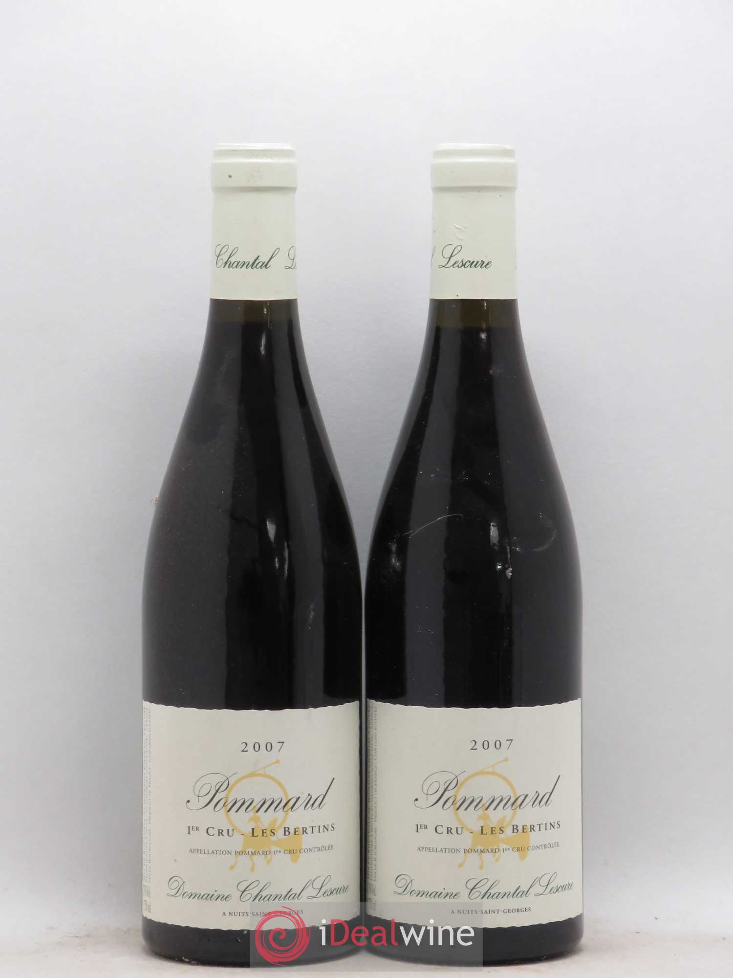 Pommard 1er Cru Les Bertins Chantal Lescure 2007 - Lot de 2 bouteilles - 0