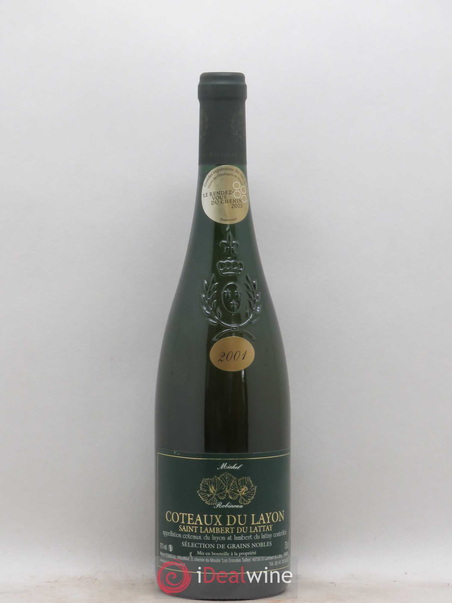Coteaux du Layon Sélection de grains nobles Domaine Robineau 2001 - Posten von 1 Flasche - 0