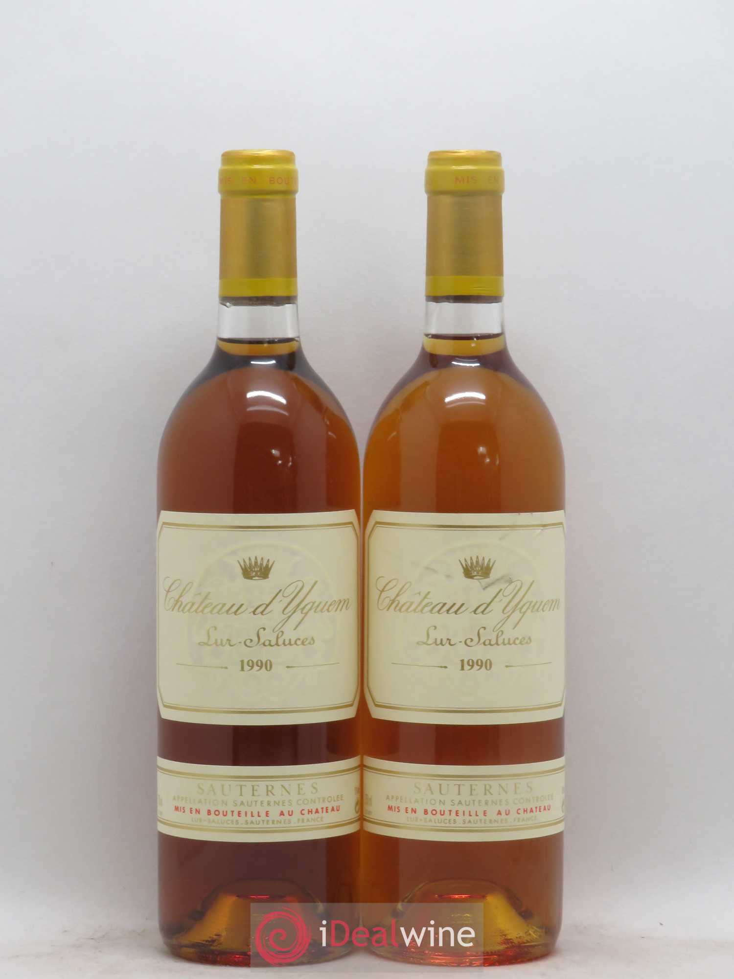 Château d' Yquem 1er Cru Classé Supérieur 1990 - Lotto di 2 bottiglie - 0