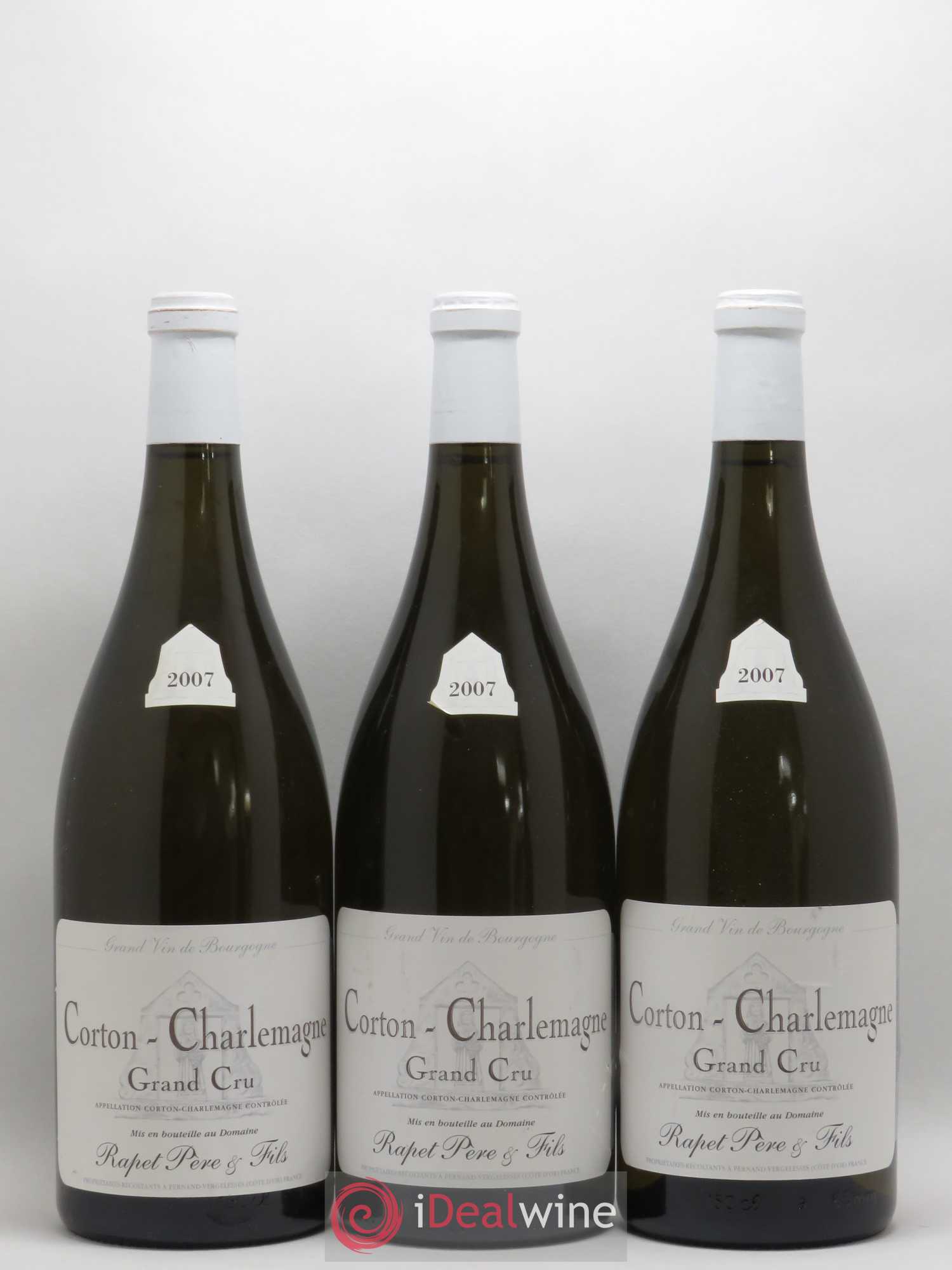 Corton-Charlemagne Grand Cru Rapet Père & Fils 2007 - Lot de 3 magnums - 0