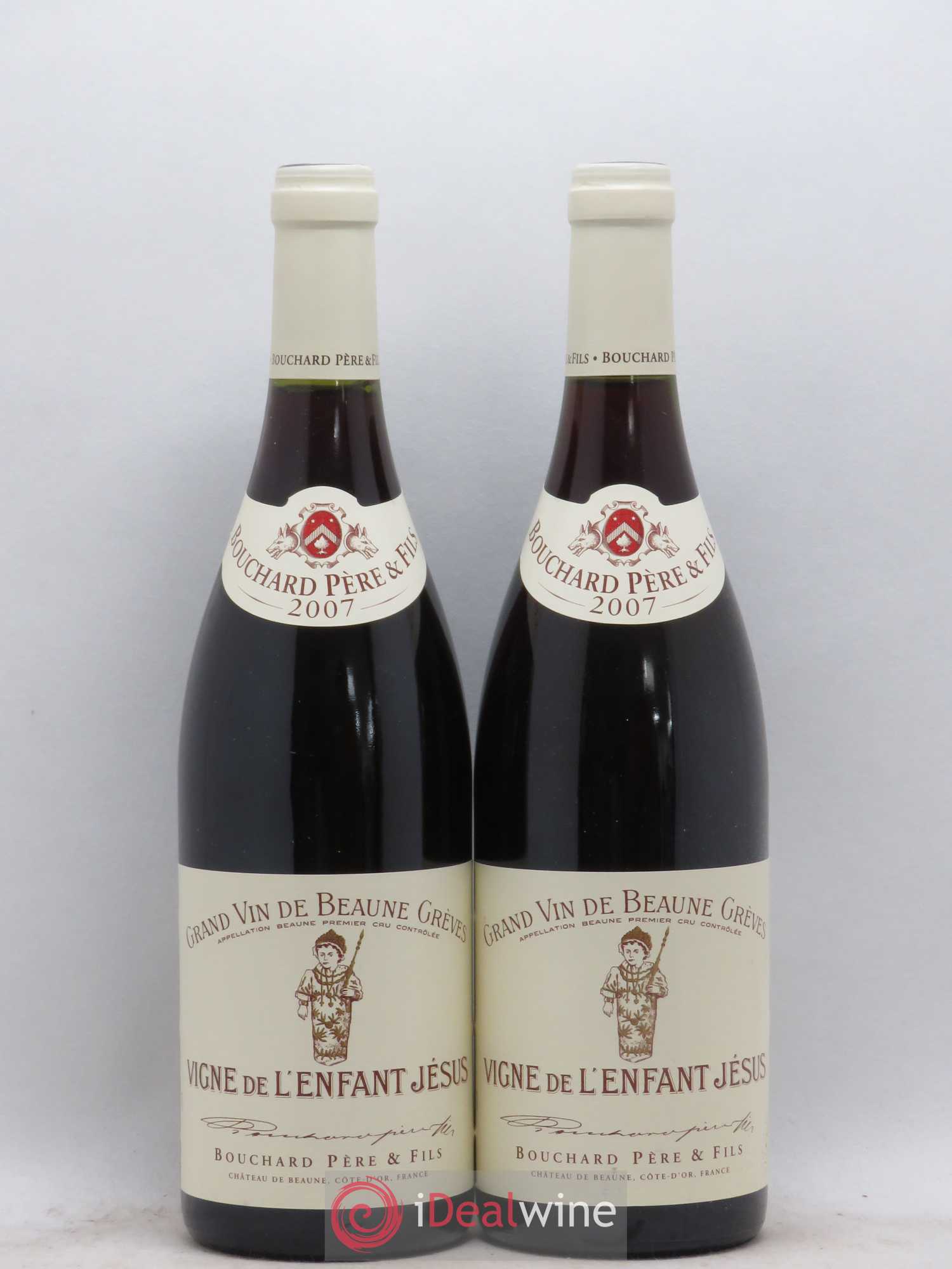Beaune 1er Cru Grèves - Vigne de l'Enfant Jésus Bouchard Père & Fils 2007 - Lot de 2 bouteilles - 0