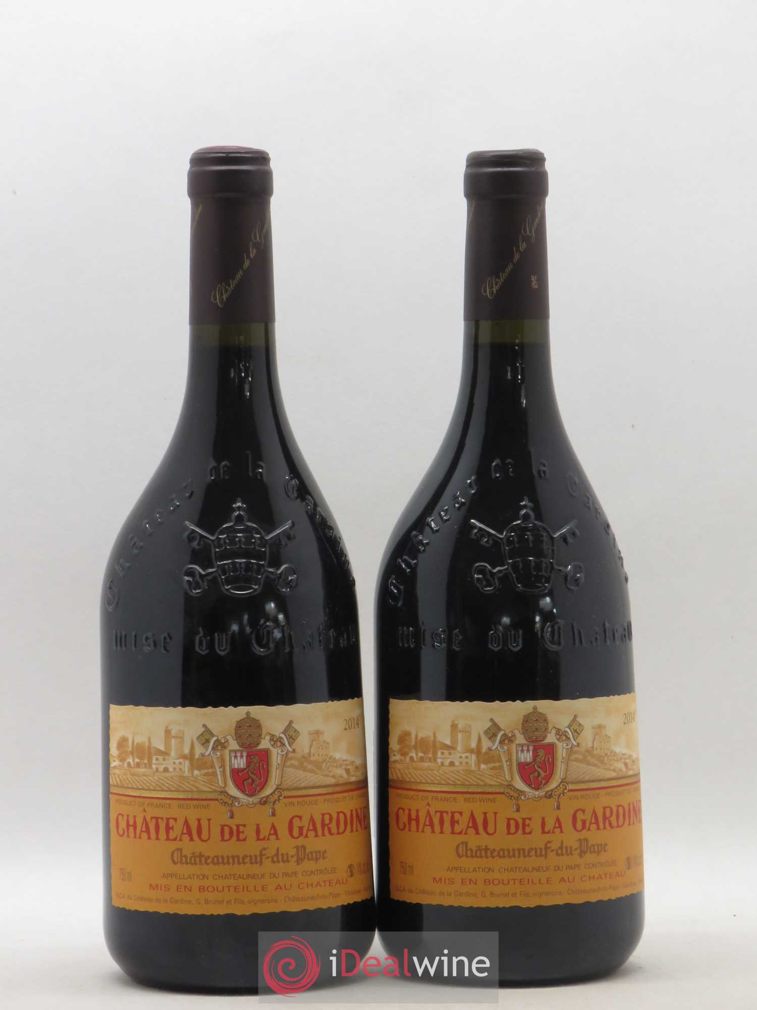 Châteauneuf-du-Pape Château de La Gardine Famille Brunel 2014 - Lot de 2 bouteilles - 0