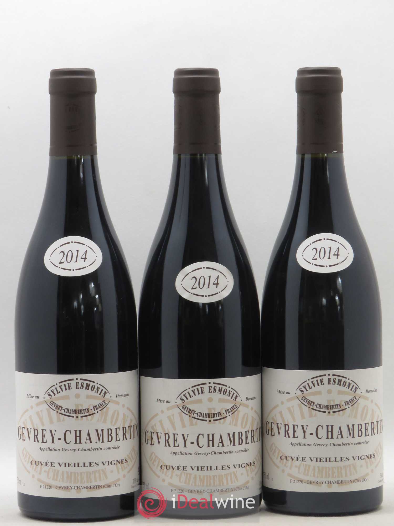 Gevrey-Chambertin Vieilles Vignes Sylvie Esmonin 2014 - Lot de 3 bouteilles - 0