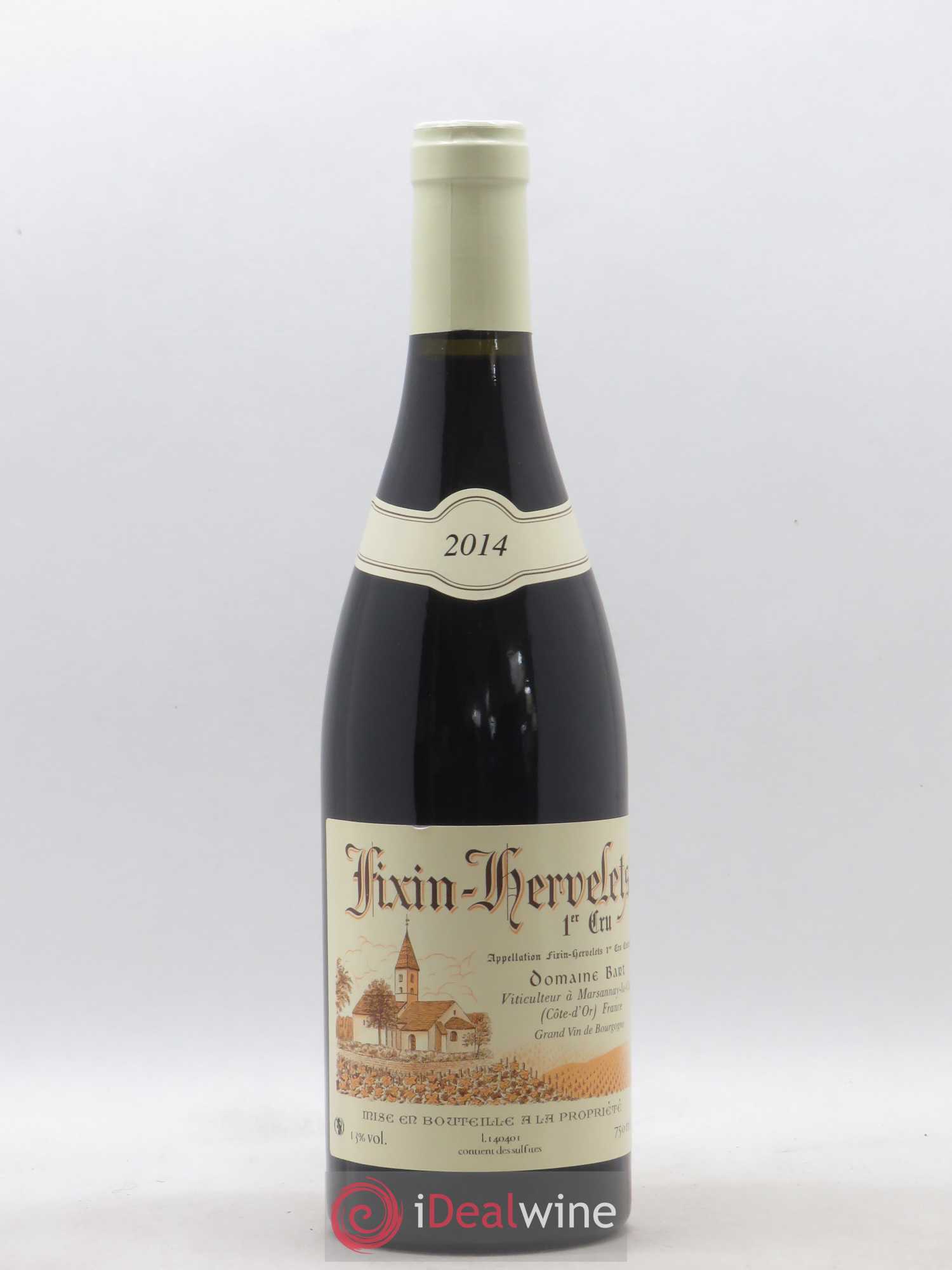 Fixin 1er Cru Hervelets Bart (Domaine) 2014 - Lot de 1 bouteille - 0