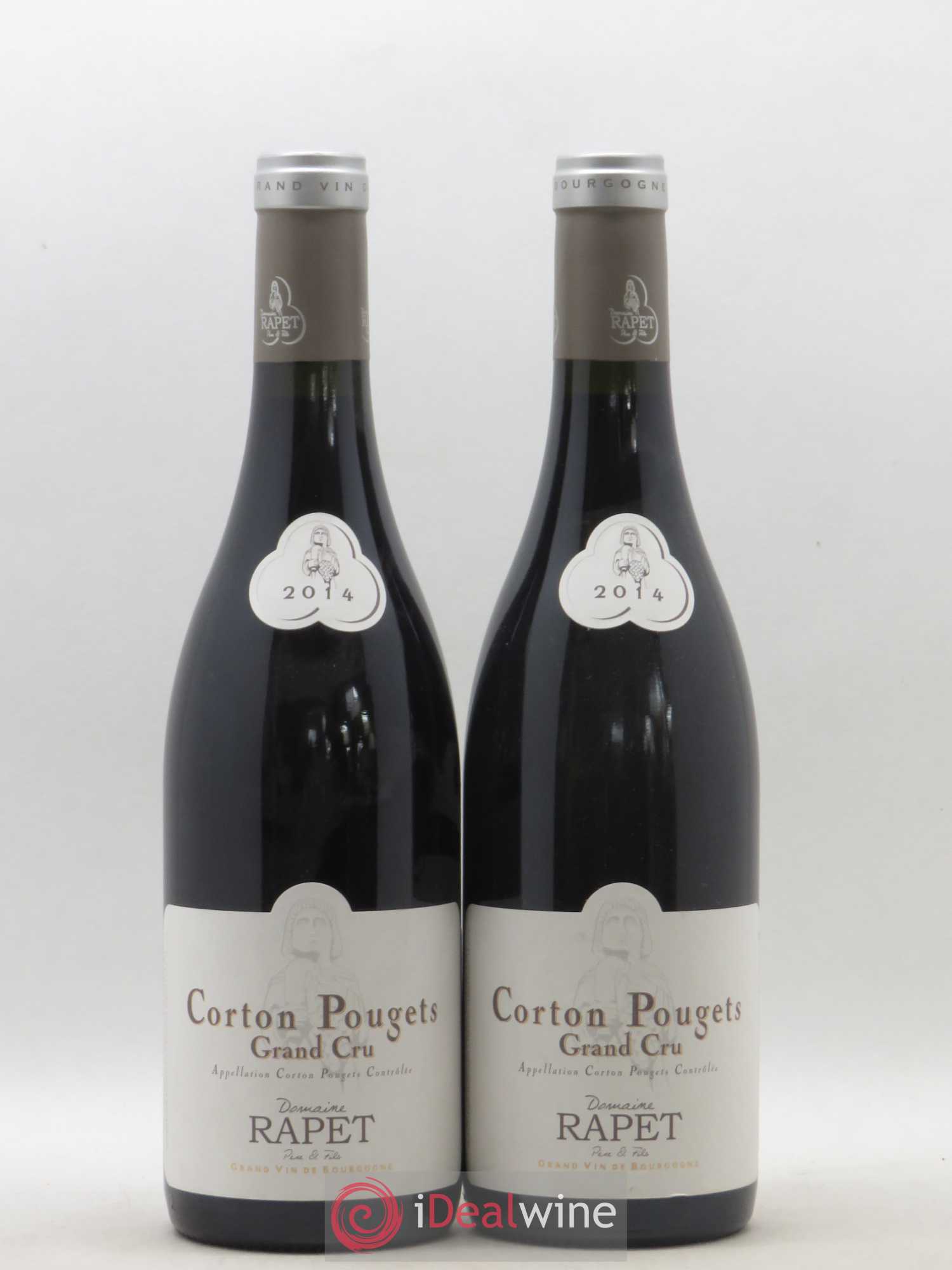 Corton Grand Cru Pougets Rapet Père & Fils 2014 - Lot de 2 bouteilles - 0