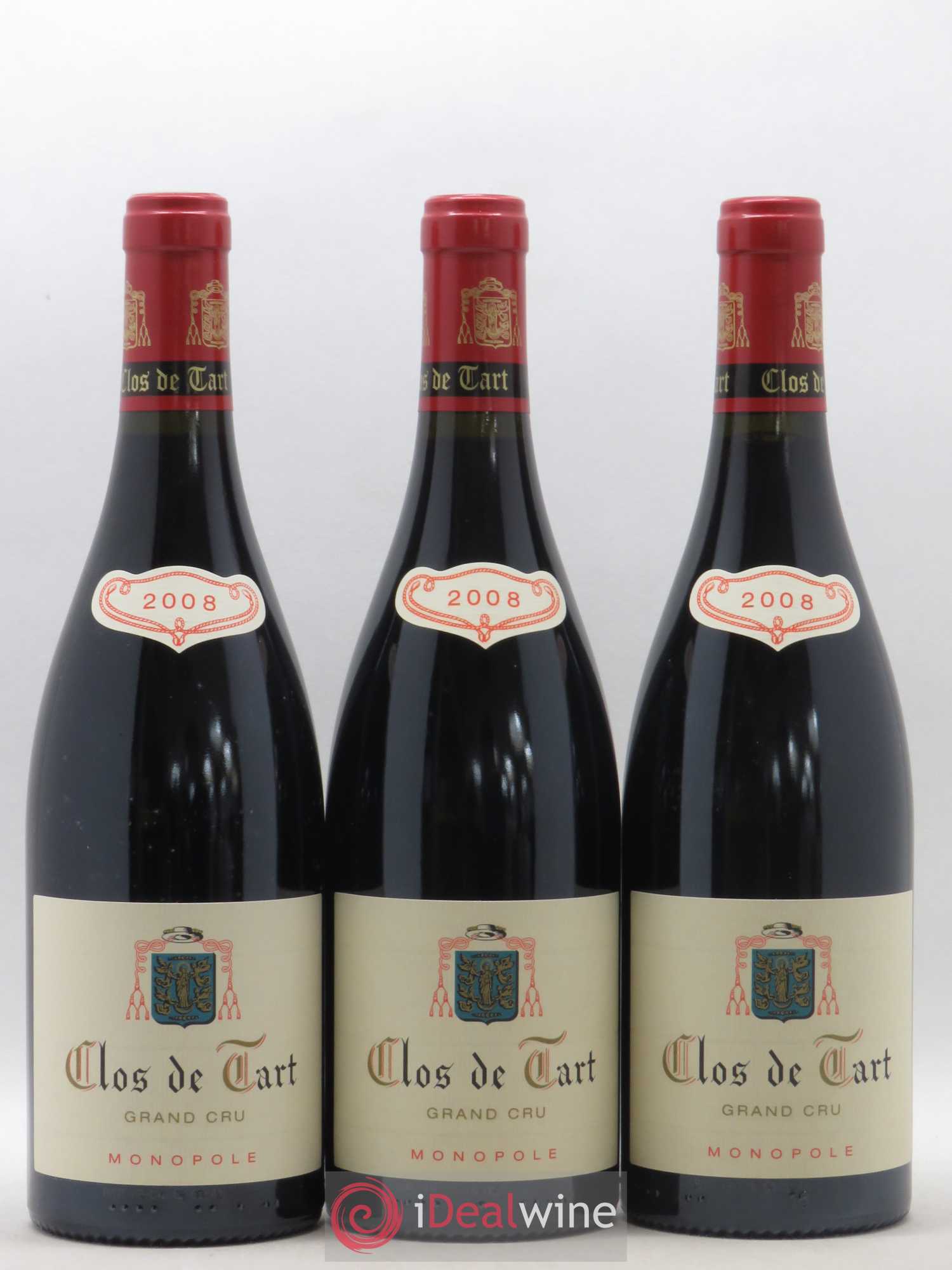 Clos de Tart Grand Cru Clos de Tart 2008 - Lot de 3 bouteilles - 0