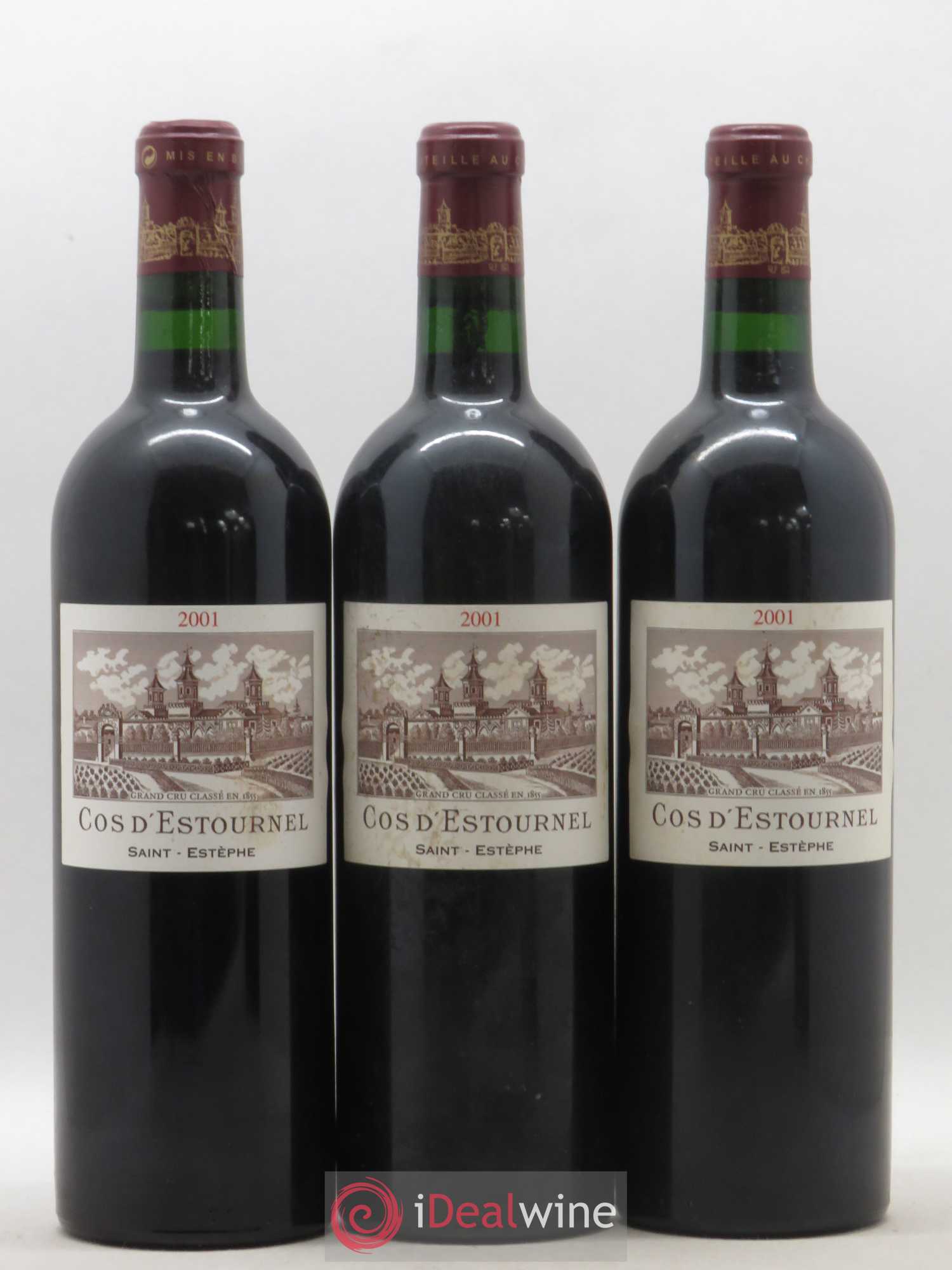 Cos d'Estournel 2ème Grand Cru Classé 2001 - Lot de 3 bouteilles - 0