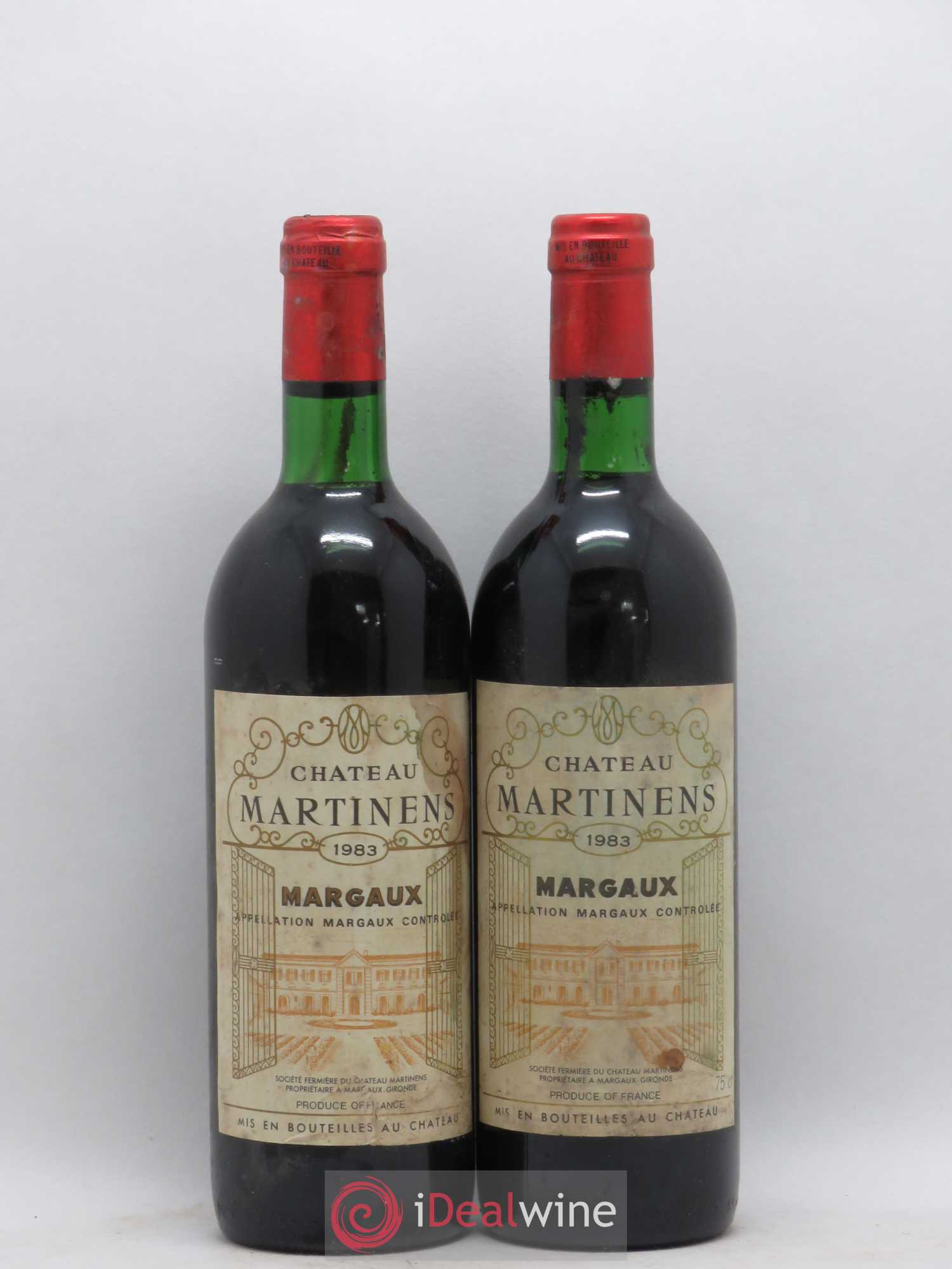 Château Martinens Cru Bourgeois 1983 - Lot de 2 bouteilles - 0