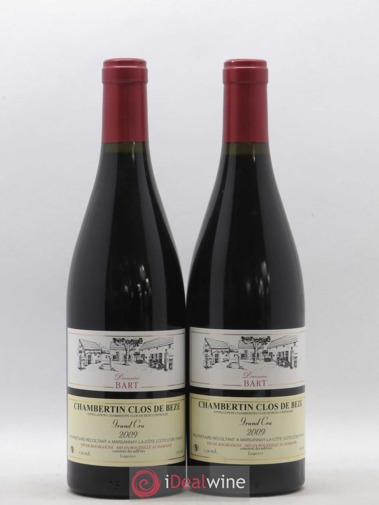 Chambertin Clos de Bèze Grand Cru Bart (Domaine) 2009 - Lot de 2 bouteilles - 0
