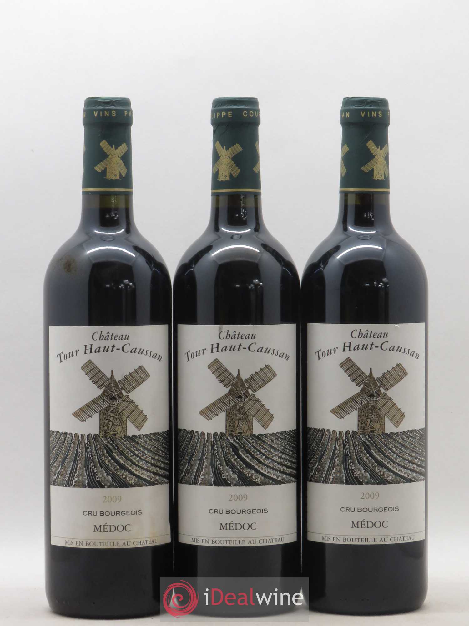 Château Tour Haut-Caussan Cru Bourgeois 2009 - Lot de 3 bouteilles - 0