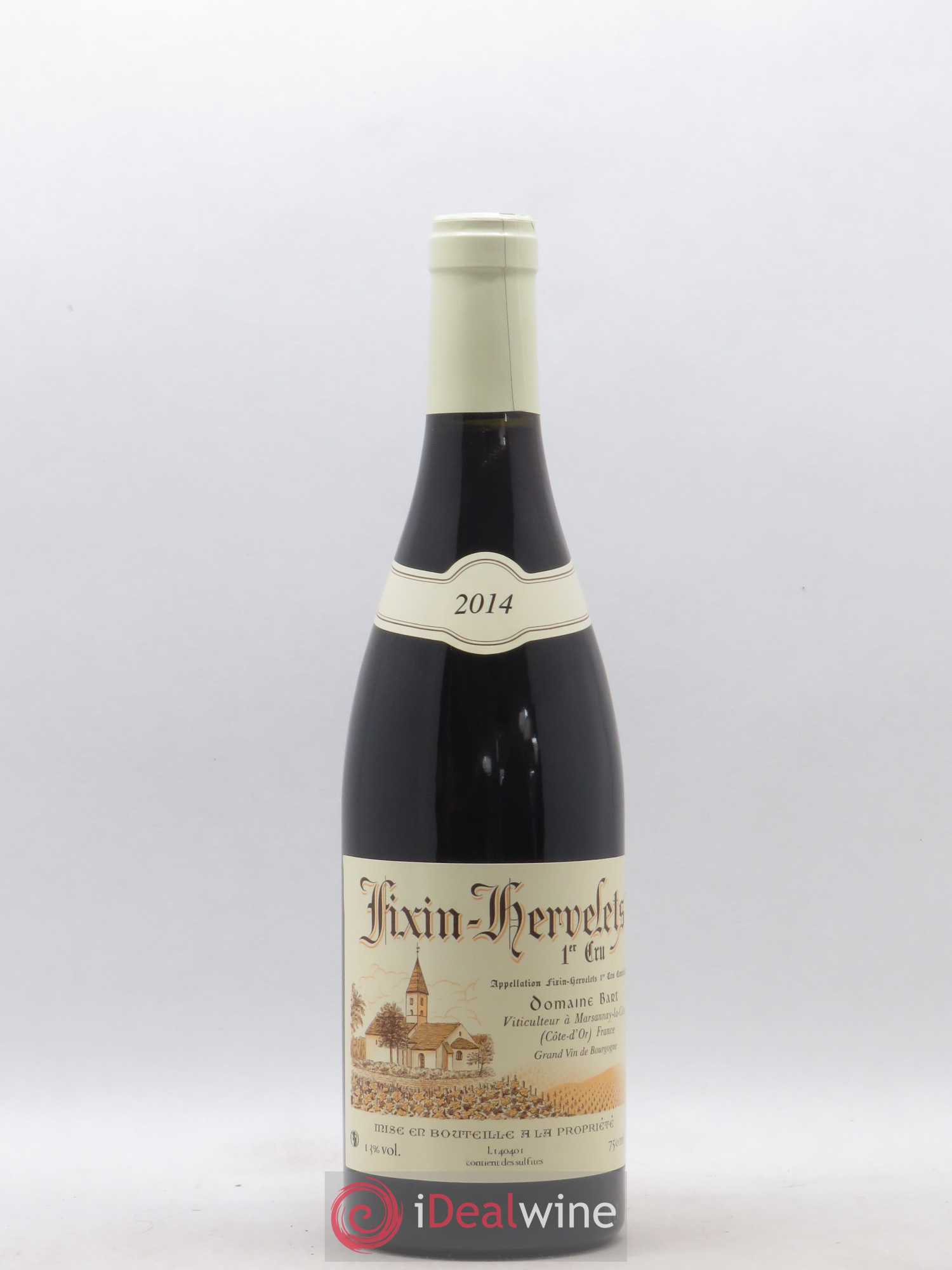 Fixin 1er Cru Hervelets Bart (Domaine) 2014 - Lot de 1 bouteille - 0