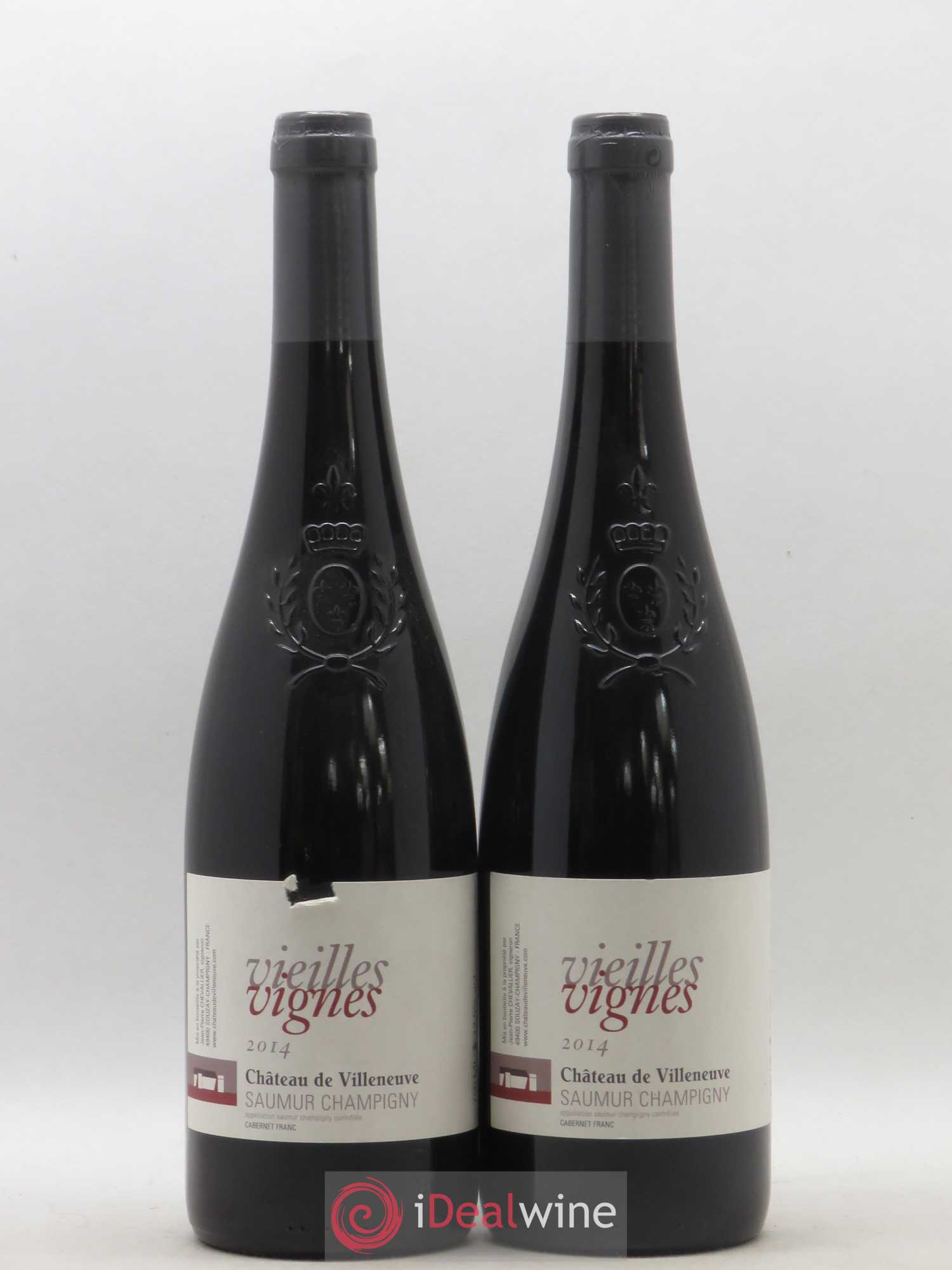 Saumur-Champigny Vieilles Vignes Château de Villeneuve 2014 - Lot de 2 bouteilles - 0