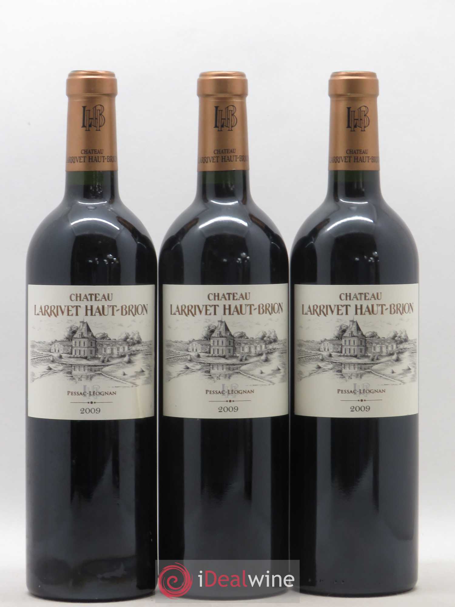 Château Larrivet Haut-Brion 2009 - Lot de 3 bouteilles - 0