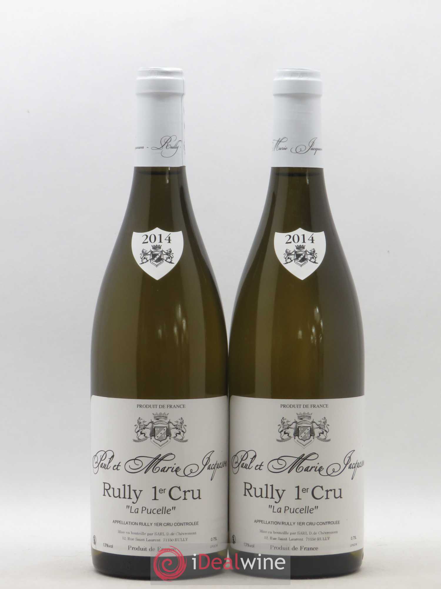 Rully 1er Cru La Pucelle Paul & Marie Jacqueson 2014 - Lot de 2 bouteilles - 0
