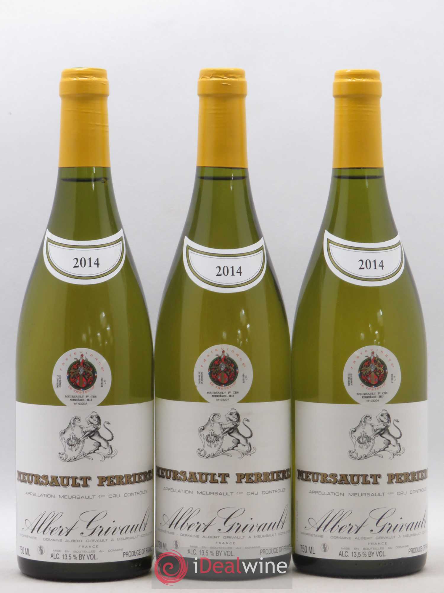 Meursault 1er Cru Perrières Albert Grivault 2014 - Lot de 3 bouteilles - 0