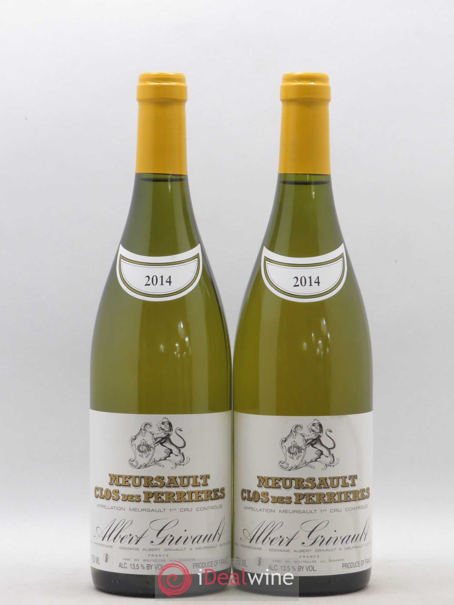 Meursault 1er Cru Clos des Perrières Monopole Albert Grivault 2014 - Lot de 2 bouteilles - 0