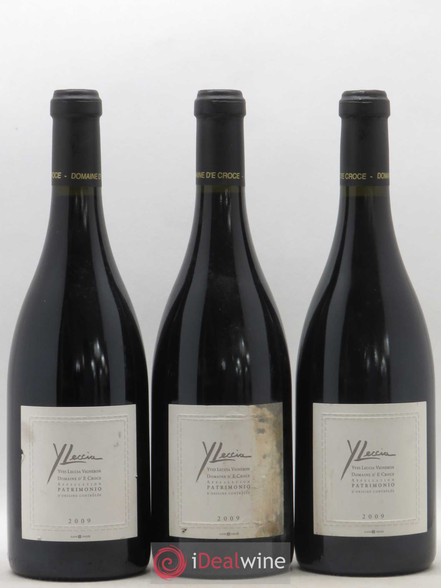 Patrimonio Domaine d' E. Croce Yves Leccia 2009 - Lot de 3 bouteilles - 0