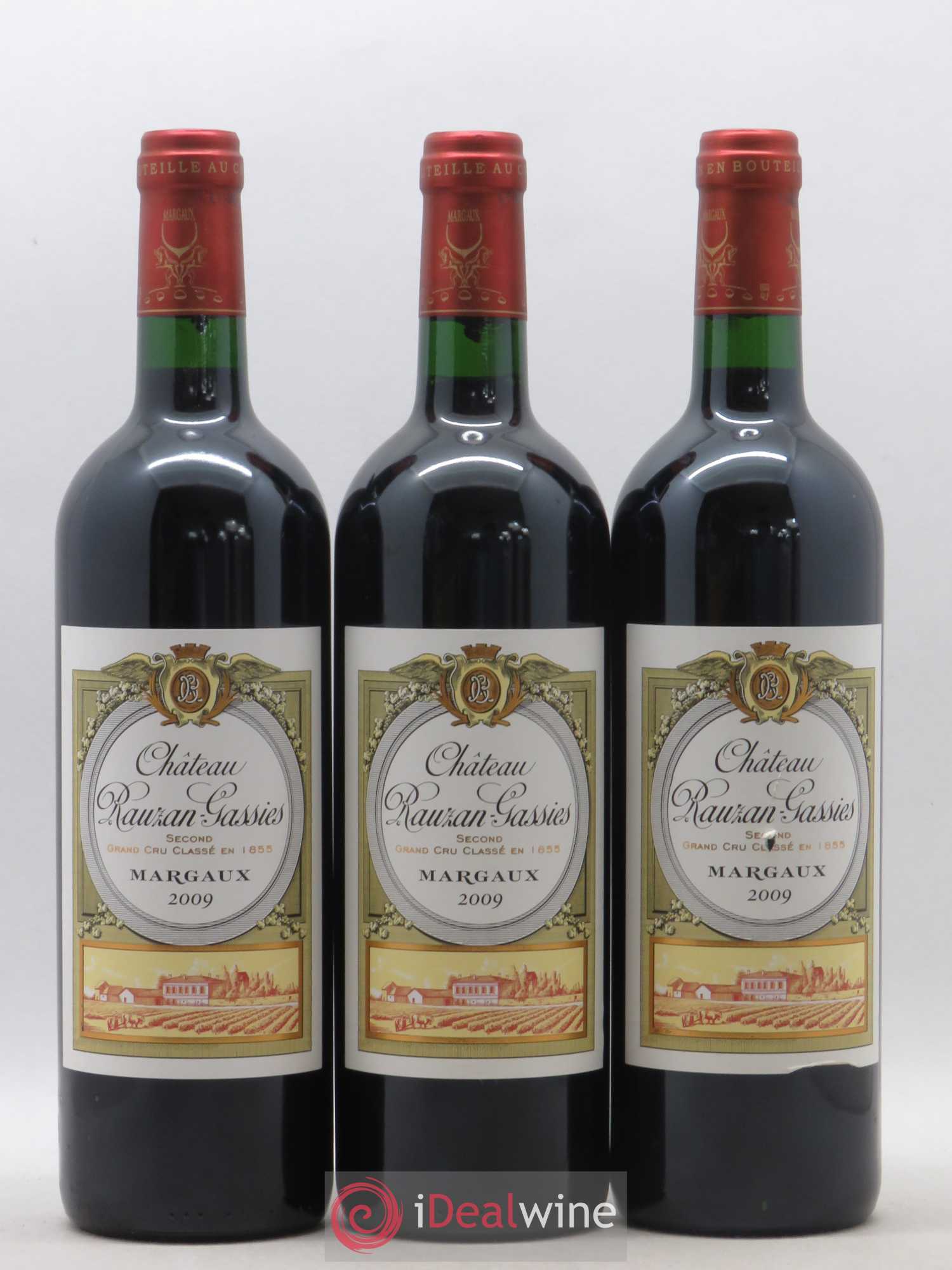 Château Rauzan-Gassies 2ème Grand Cru Classé 2009 - Lot de 3 bouteilles - 0