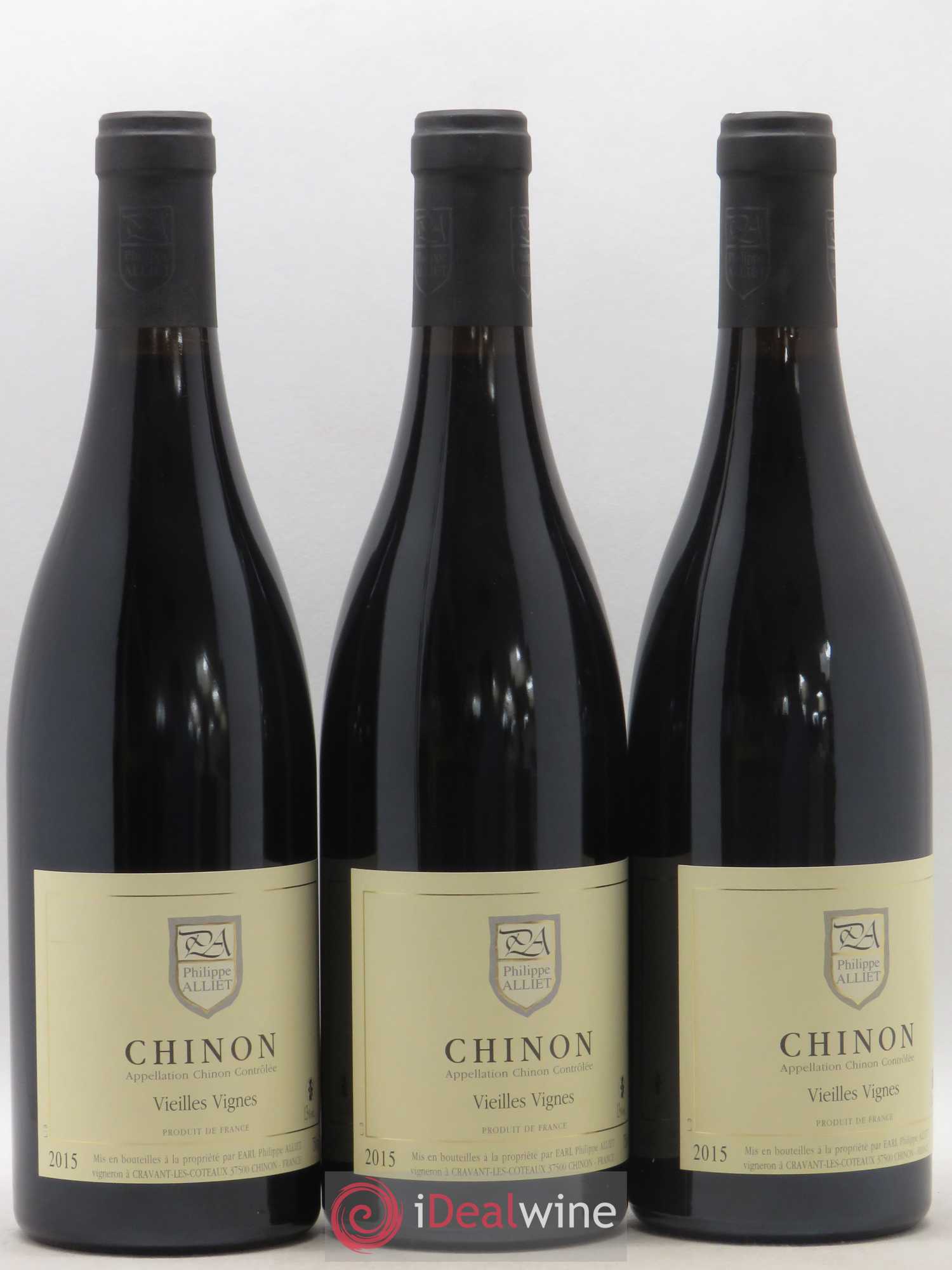 Chinon Vieilles Vignes Philippe Alliet 2015 - Lot de 3 bouteilles - 0