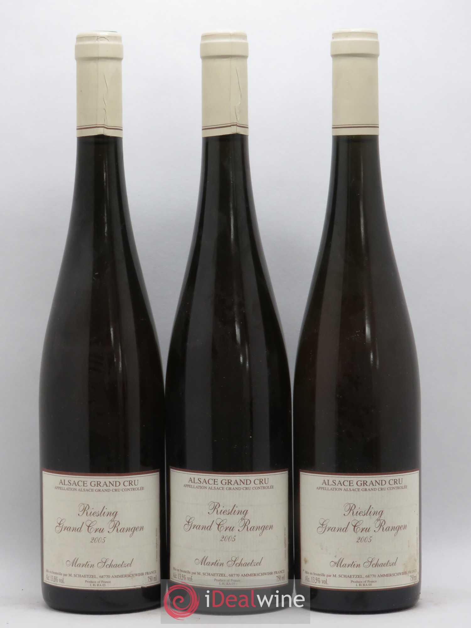 Riesling Grand Cru Rangen Domaine Schaetzel 2005 - Posten von 3 Flaschen - 0