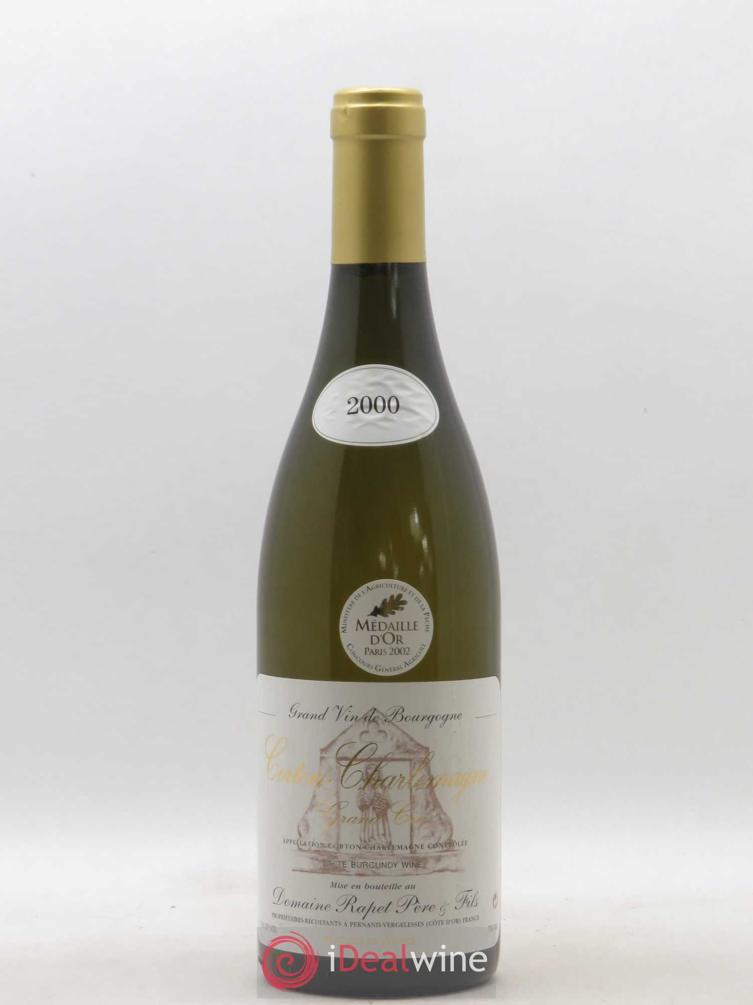 Corton-Charlemagne Grand Cru Rapet Père & Fils 2000 - Lot de 1 bouteille - 0