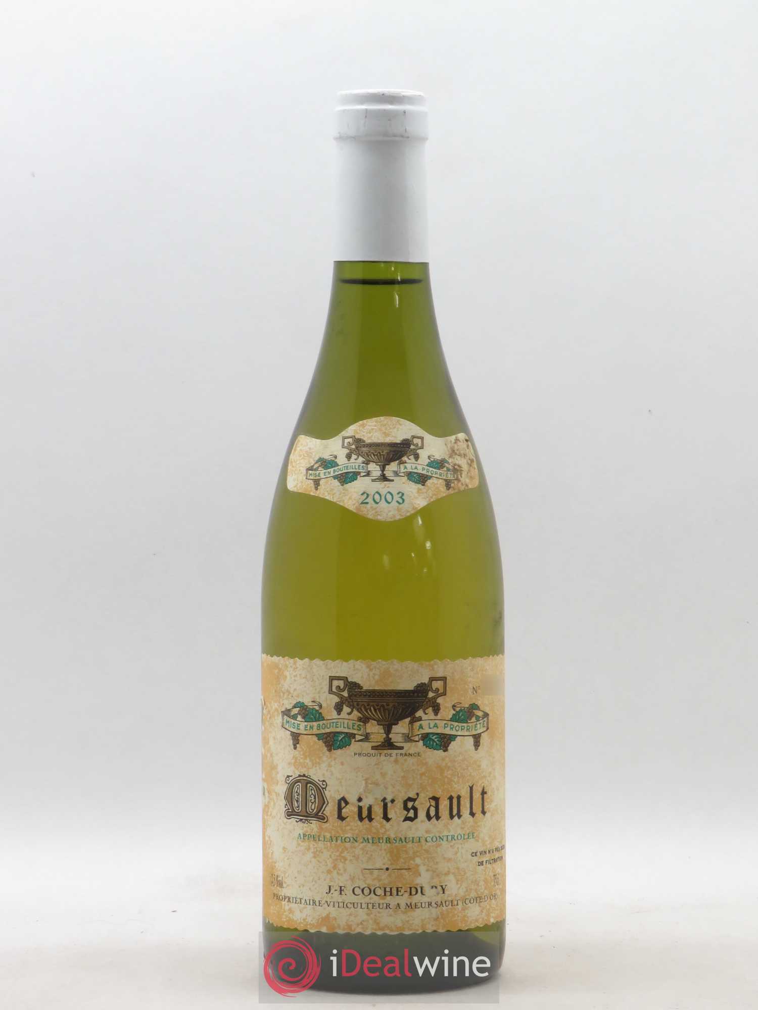 Meursault Coche Dury (Domaine) 2003 - Lot de 1 bouteille - 0
