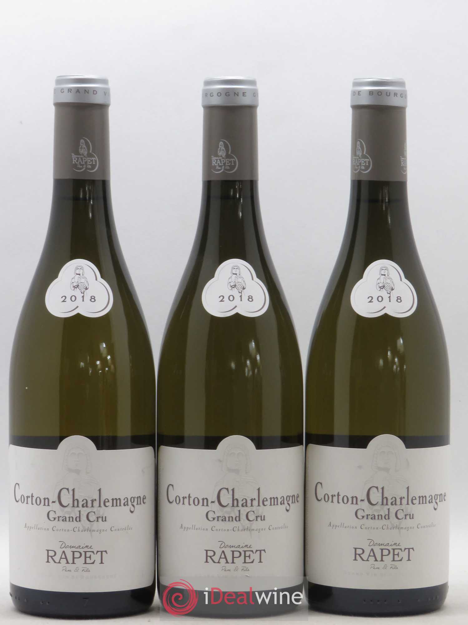 Corton-Charlemagne Grand Cru Rapet Père & Fils 2018 - Lot de 3 bouteilles - 0