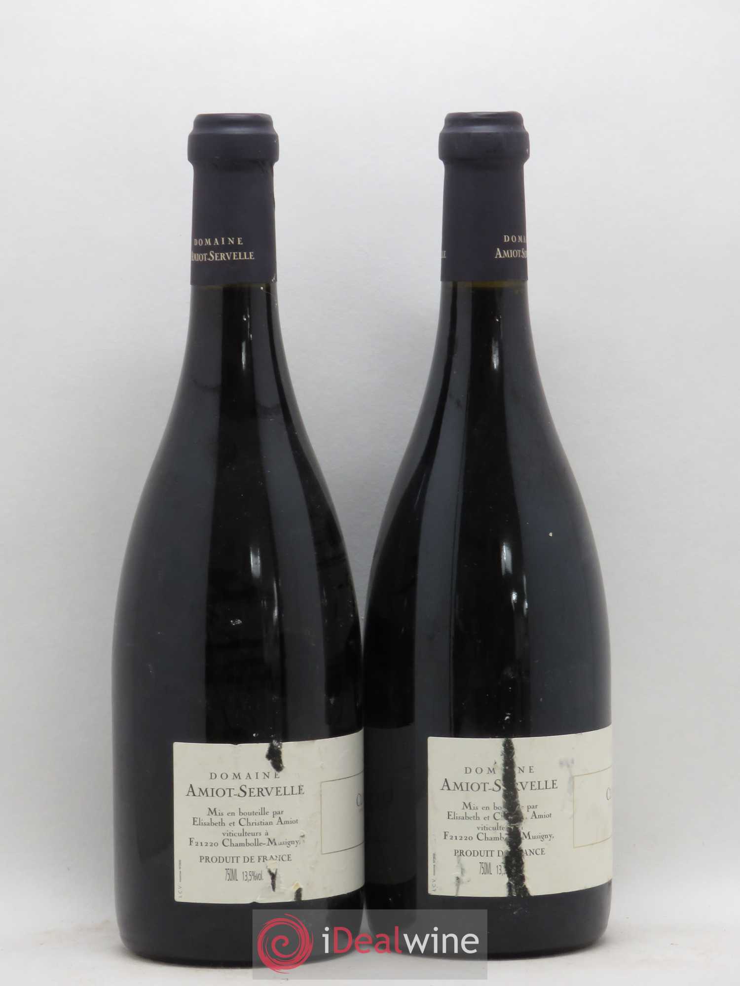 Clos de Vougeot Grand Cru Amiot-Servelle 2000 - Lot de 2 bouteilles - 1