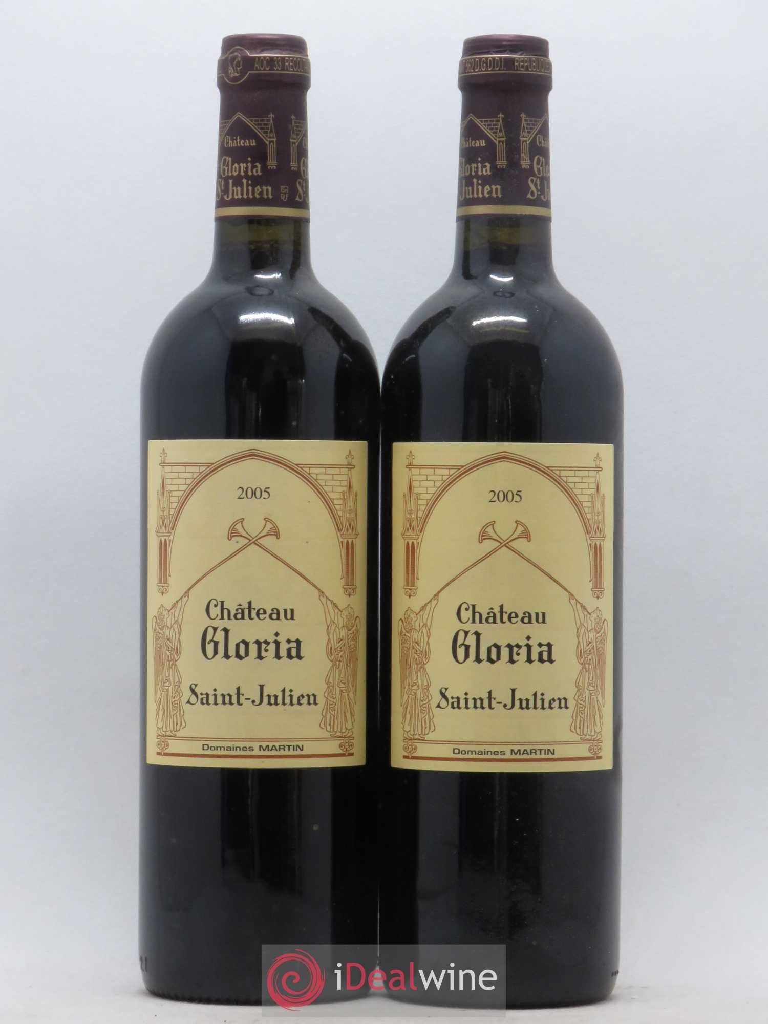 Château Gloria 2005 - Lot de 2 bouteilles - 0