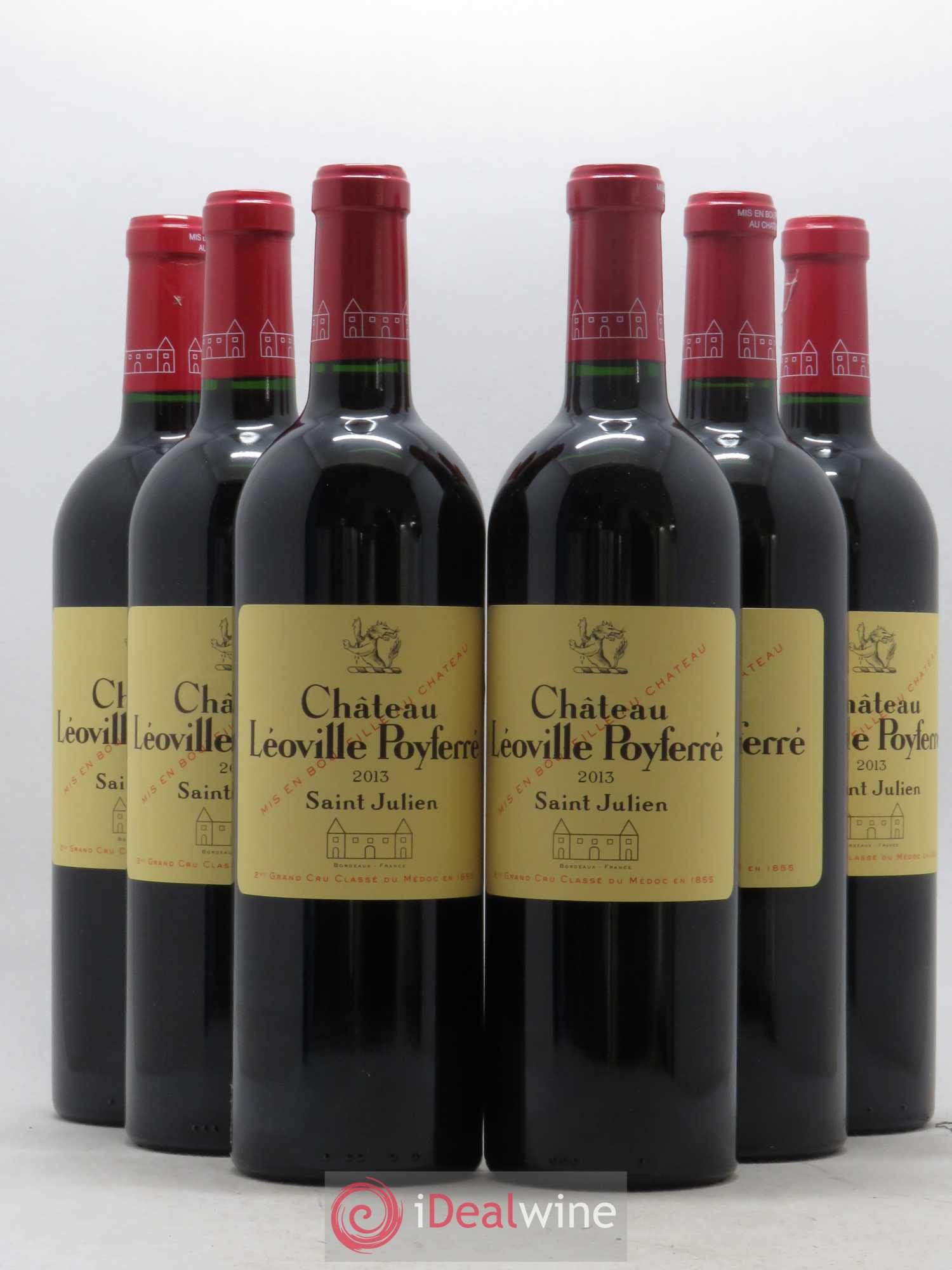 Château Léoville Poyferré 2ème Grand Cru Classé 2013 - Lot de 6 bouteilles - 0