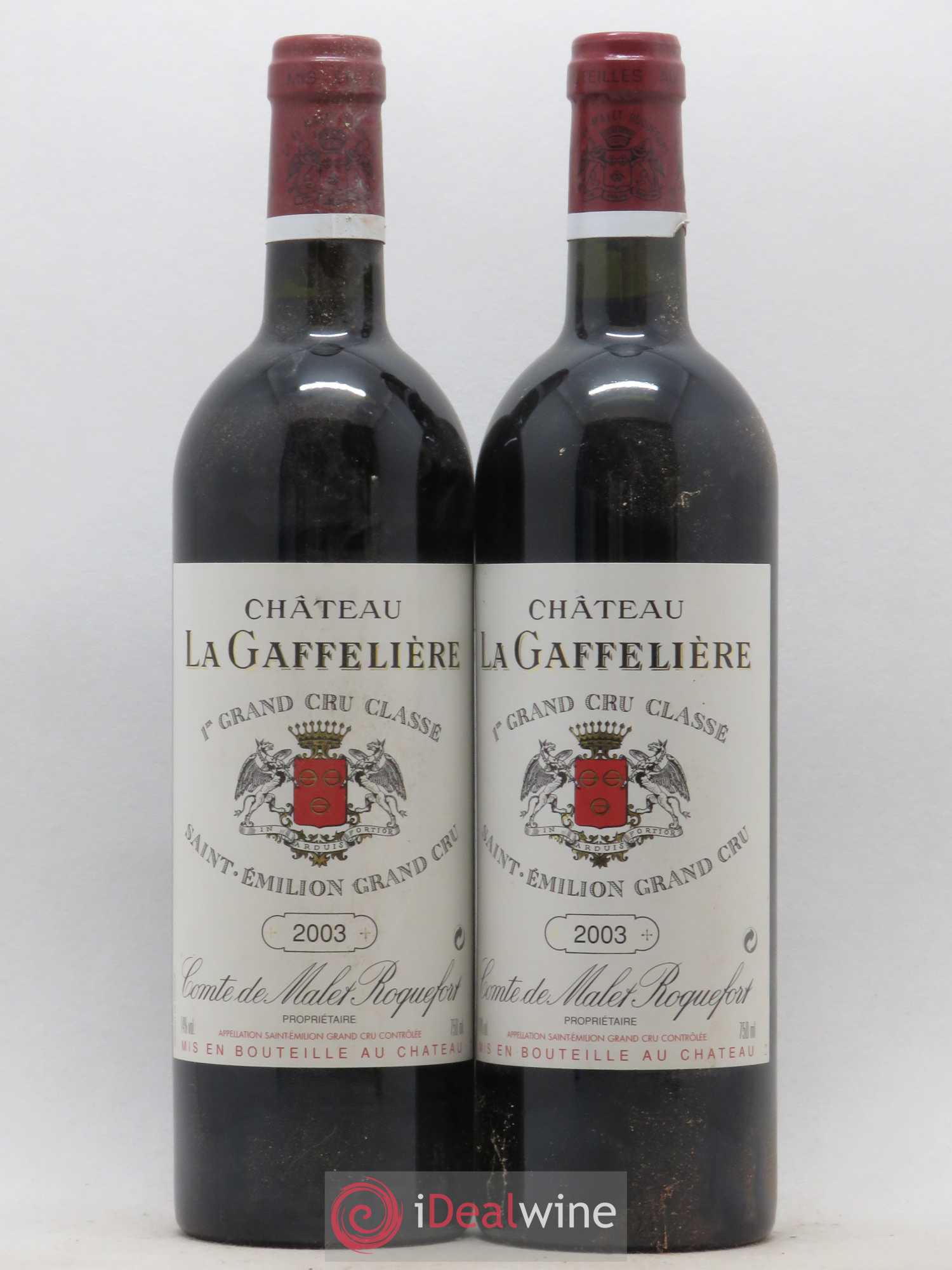 Château la Gaffelière 1er Grand Cru Classé B 2003 - Lot de 2 bouteilles - 0