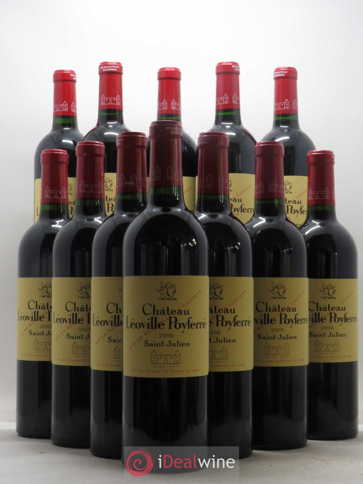 Château Léoville Poyferré 2ème Grand Cru Classé 2009 - Lot de 12 bouteilles - 0