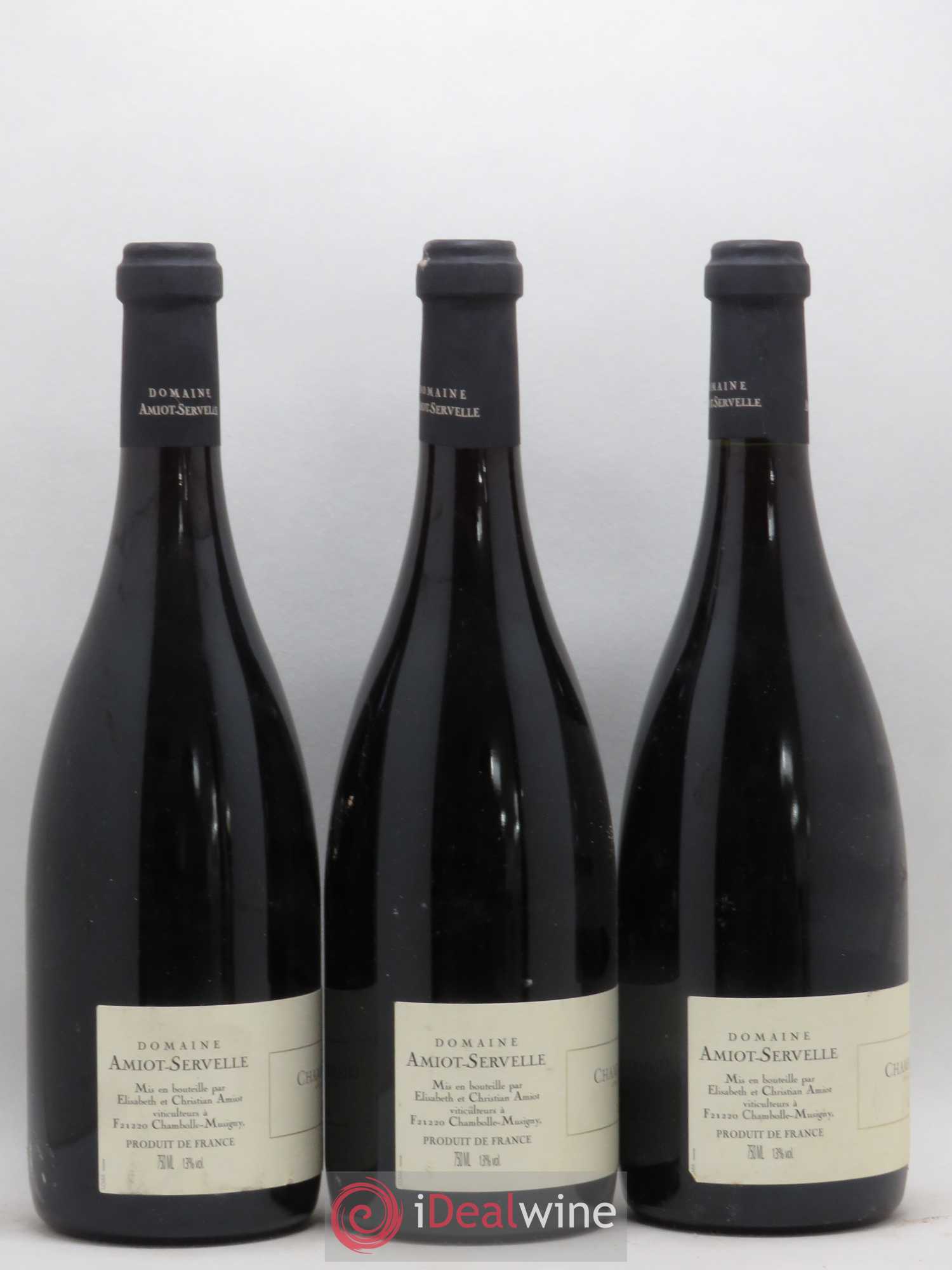 Chambolle-Musigny 1er Cru Les Amoureuses Amiot-Servelle 2004 - Lotto di 3 bottiglie - 1